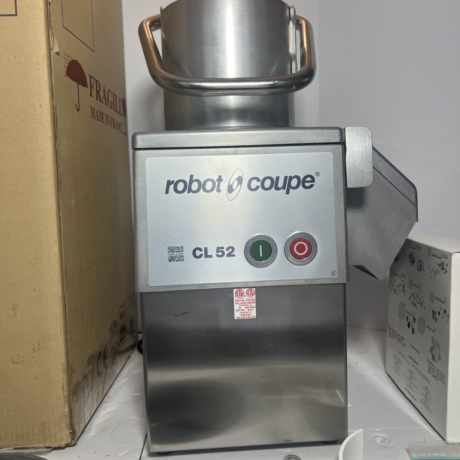 Robot Coupe CL 52 E Series E Continuous Feed Vegetable / Food Processor W/ Discs