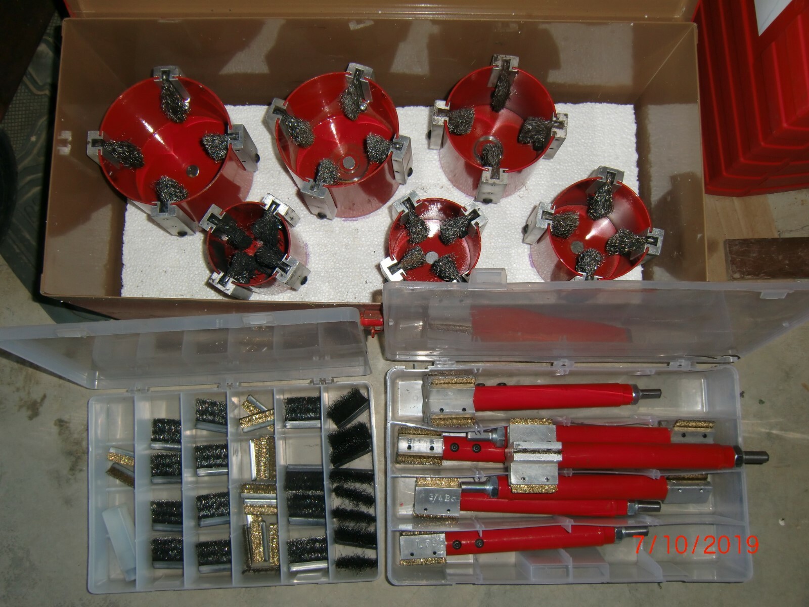 Shipman Bolt and Nut Cleaners 6 Sockets 7 inside nut cleaner more "barely used"