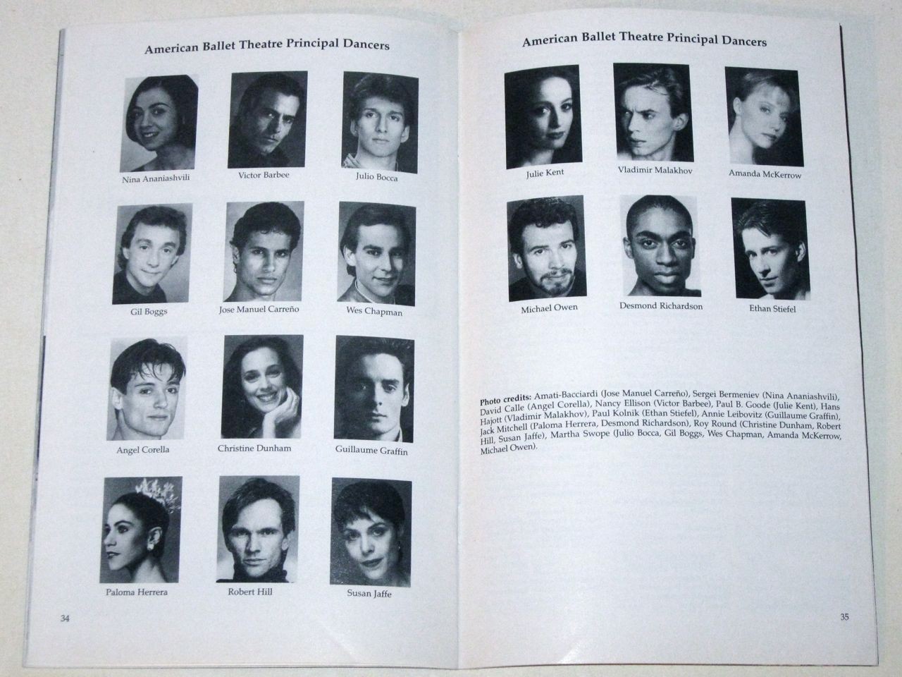 Rare 1997 AMERICAN BALLET Theatre STAGEBILL Playbill! OTHELLO at Lincoln Center!