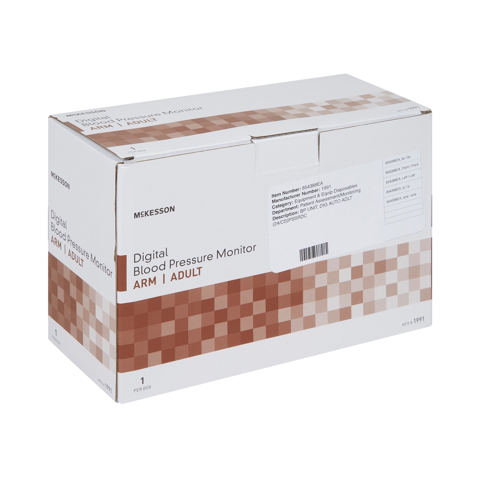 McKesson Adult Cuff Arm Home Automatic Digital Blood Pressure Monitor