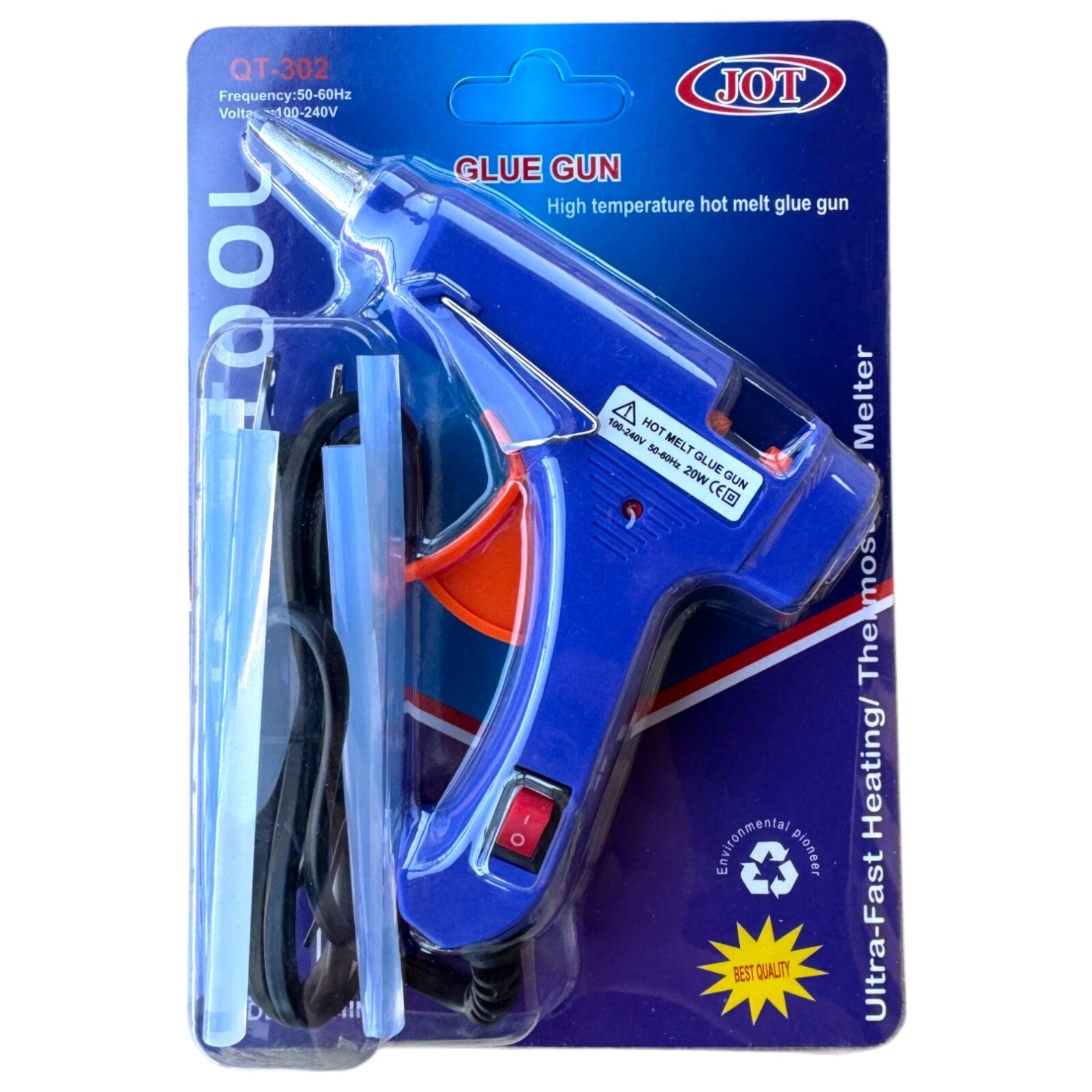 Mini Hot Glue Gun with 4 Glue Sticks for Crafts School DIY Arts