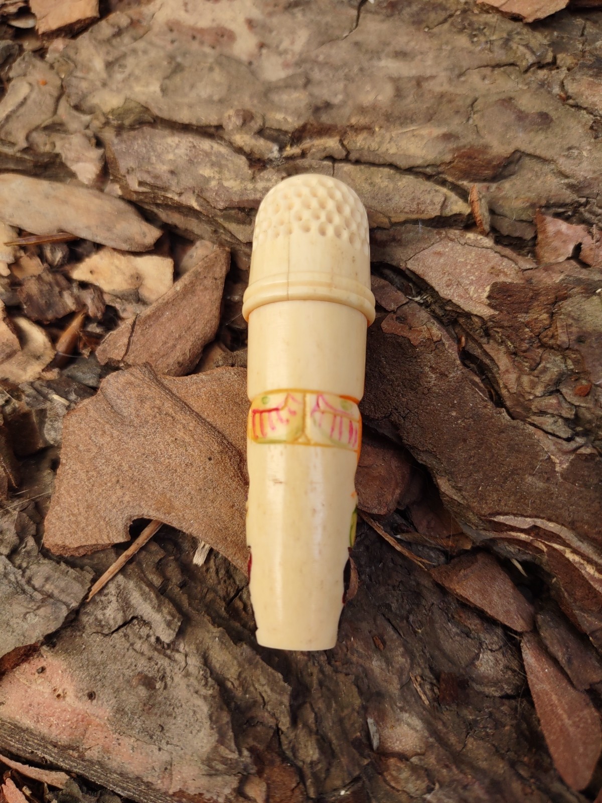 Totem Pole Northwest Coast Salish Antique Native American Carving Sew Kit 1920