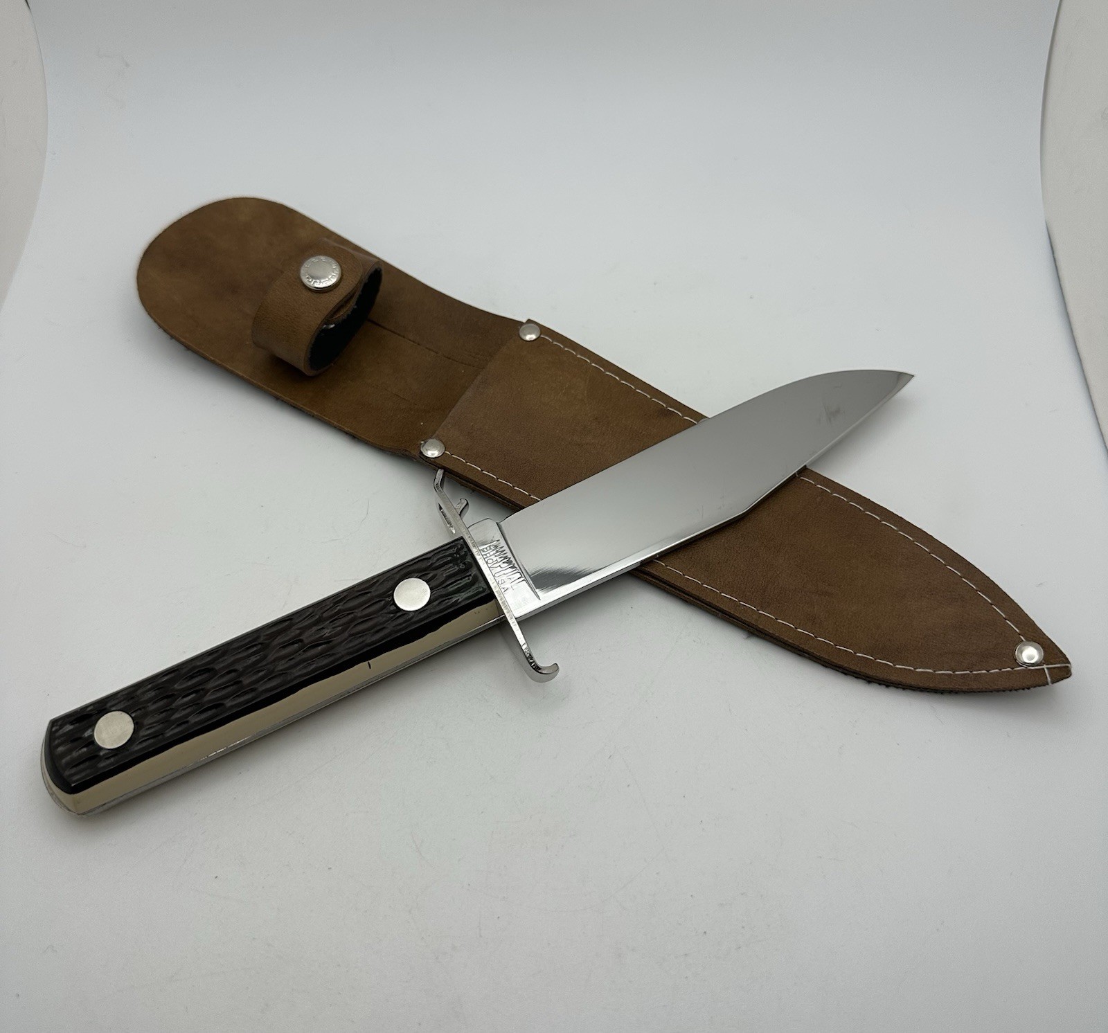 VINTAGE COLONIAL FIXED BLADE SURVIVAL KNIFE CAN OPENER & CAP LIFTER  PROV. USA