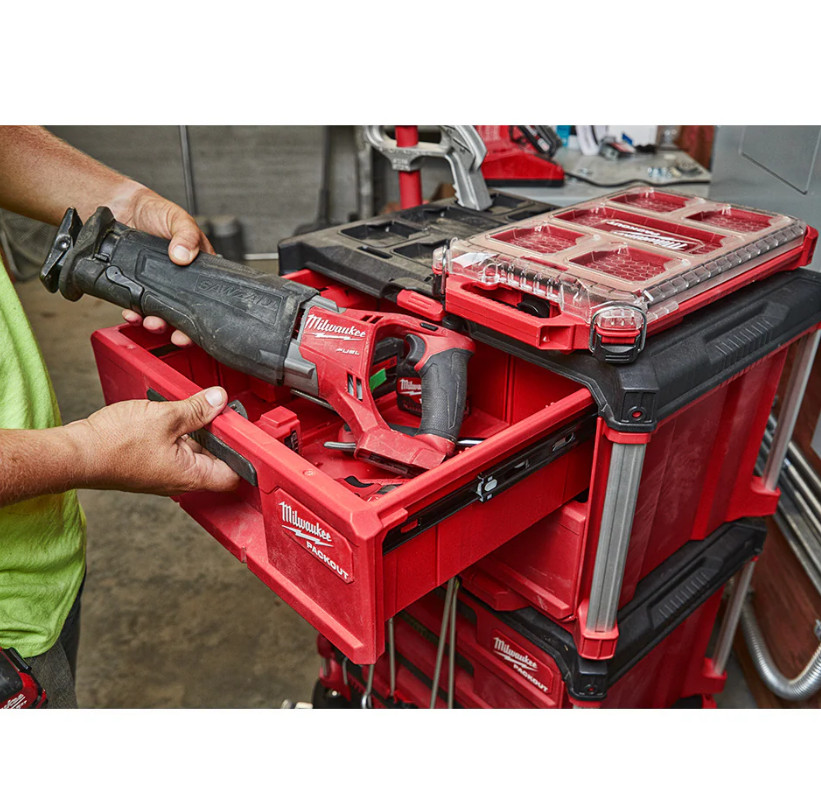 Milwaukee PACKOUT 2-Drawer Tool Box 48-22-8442 w/ Quick-Adjust Dividers US STOCK