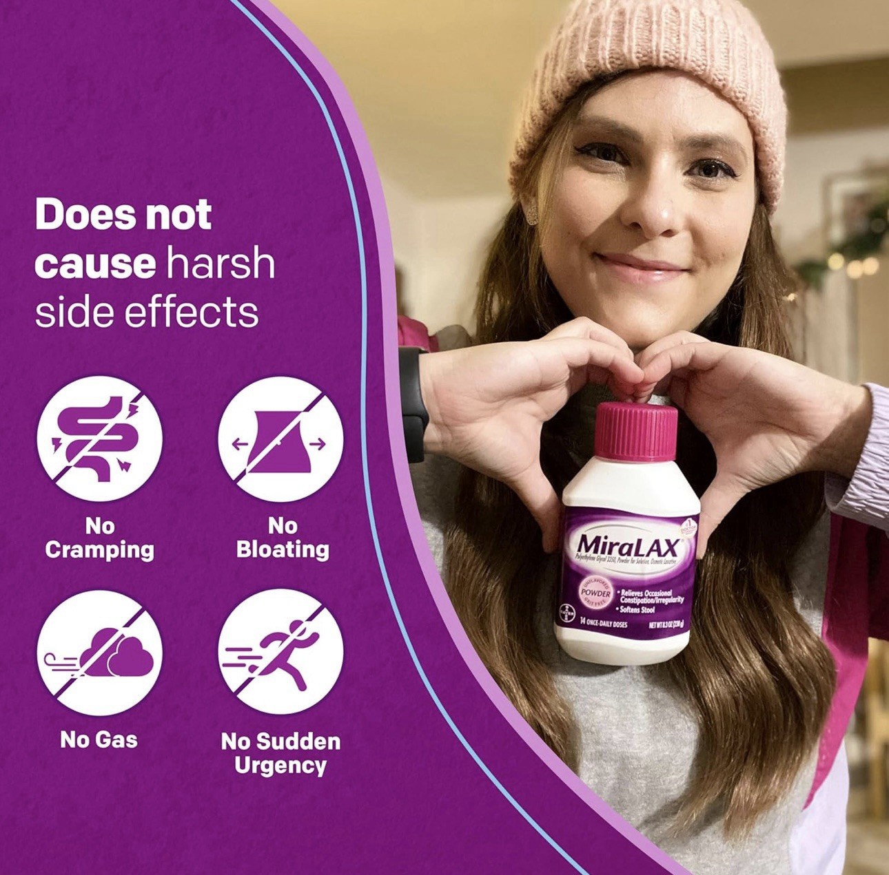 MiraLAX Gentle Constipation Relief Laxative Powder, 26.9 oz - FAST SHIPPING!