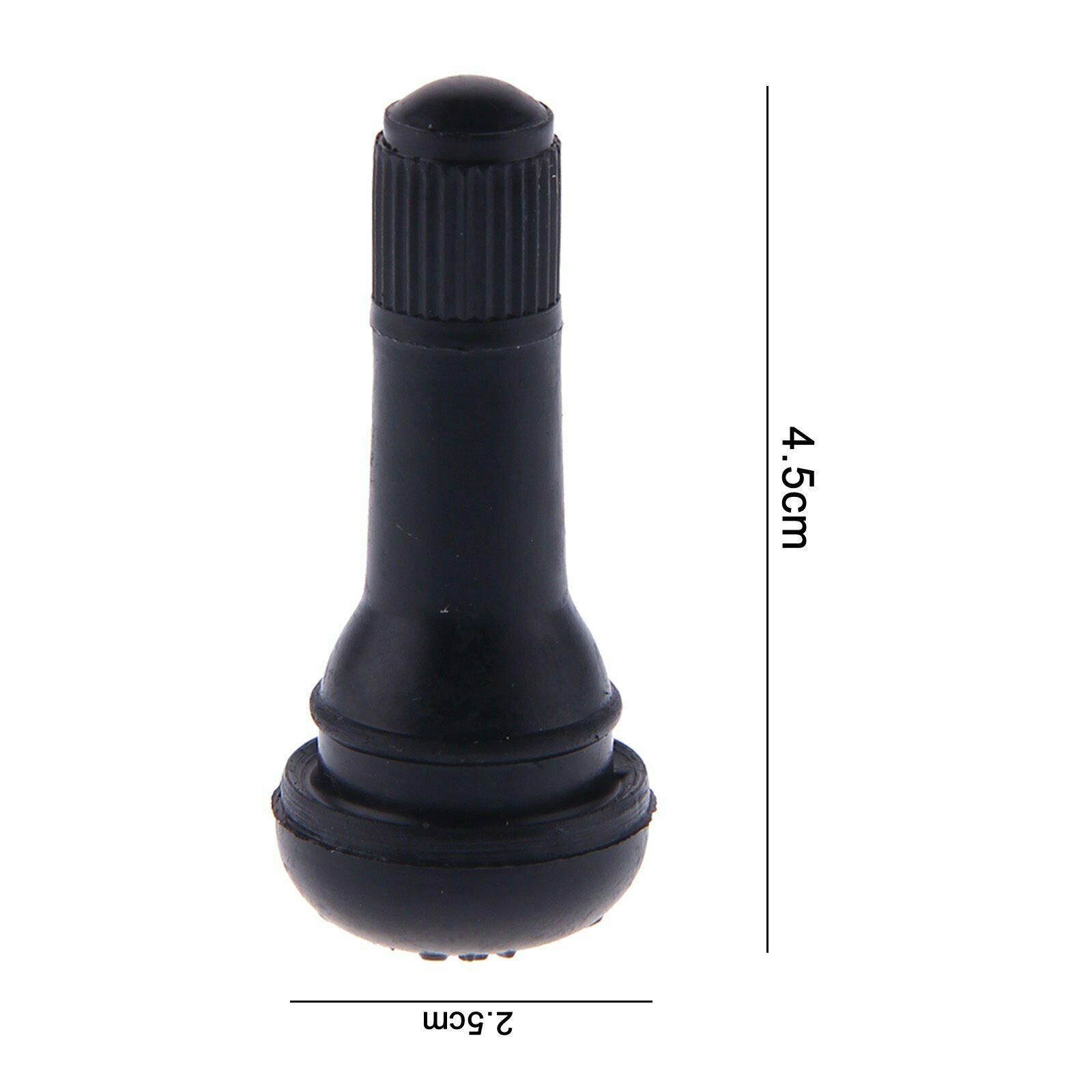 LOT 25 TR 413 Snap-In Rubber Tire Valve Stems Short Most Popular Valve Black