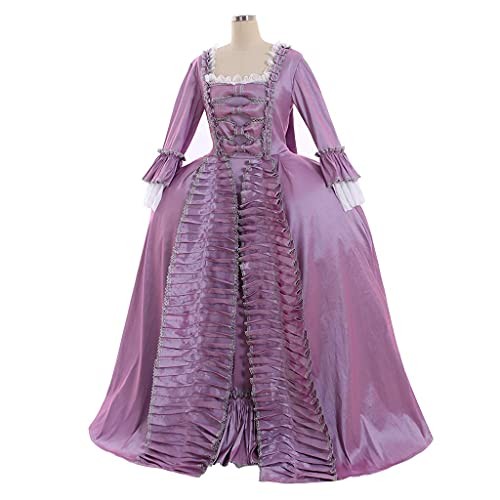 Women's Queen Marie Antoinette Rococo Ball Gown Gothic X-Large Purple