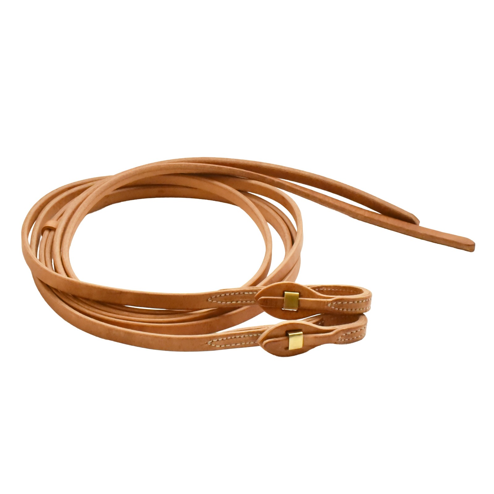 AJ Tack Harness Leather Quick Change Split Reins - 5/8in x 8ft