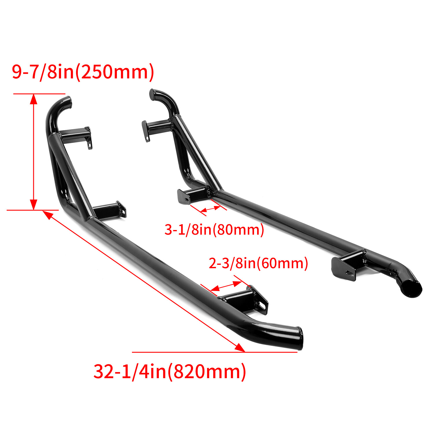 Side Nerf Bars Rock Sliders For Polaris RZR XP 1000 900 Trail 900 S Turbo 14-23