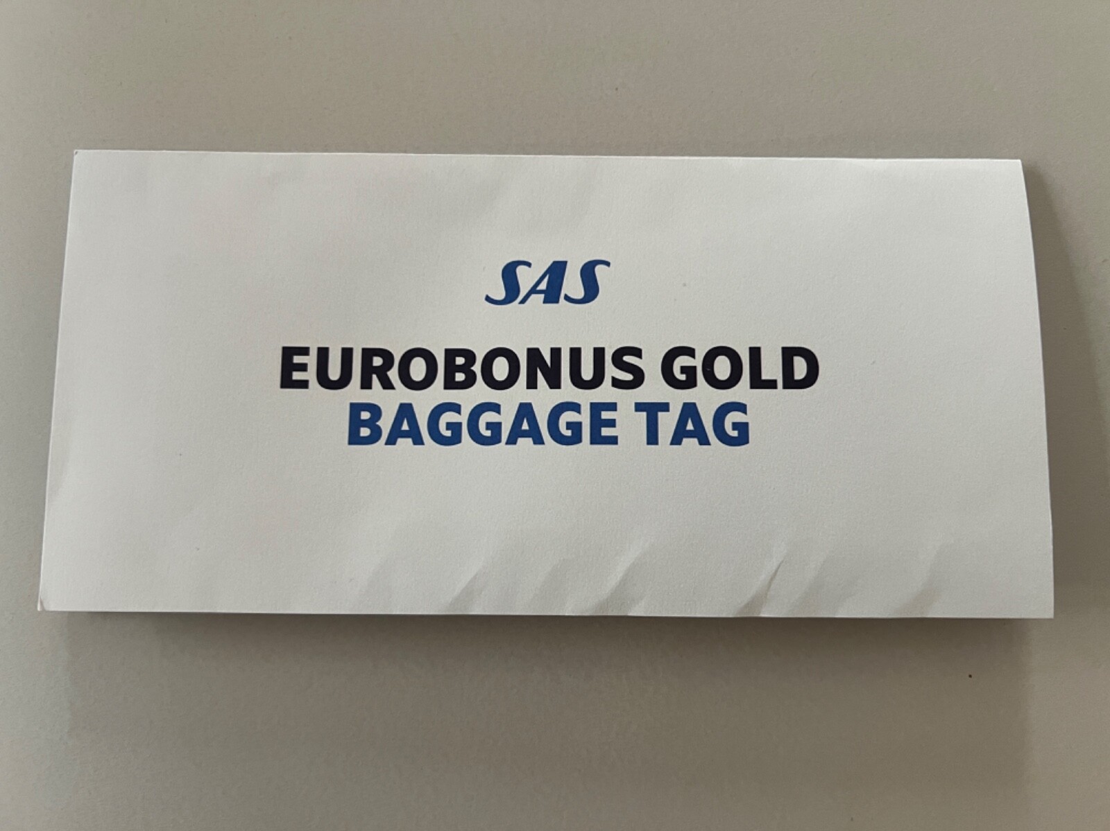 New 2024 - Scandinavian Airlines (SAS) - SkyTeam Elite Plus - Luggage Bag Tag