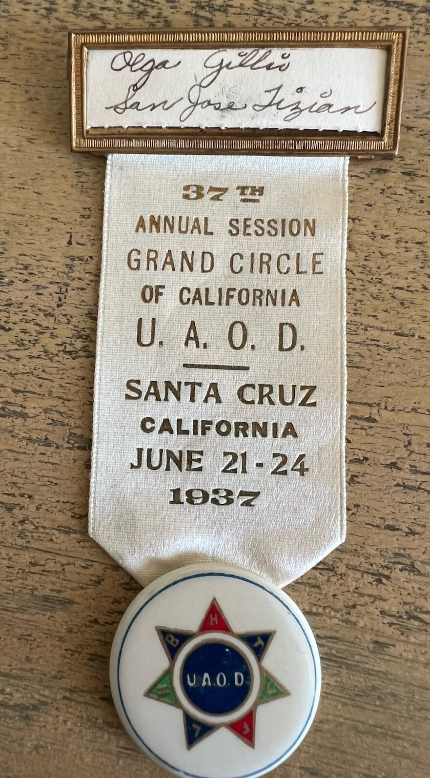 1936-1939 Druids California Ribbons Ephemera Lot
