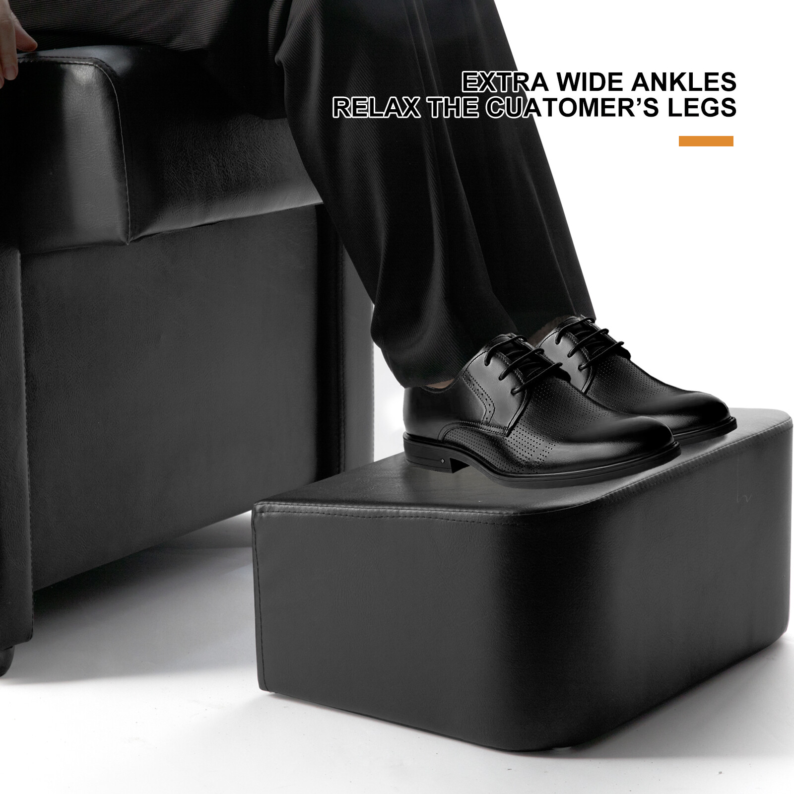 Backwash Unit Ceramic Bowl Sink Barber Chair Shampoo Salon Spa Beauty w/Footrest