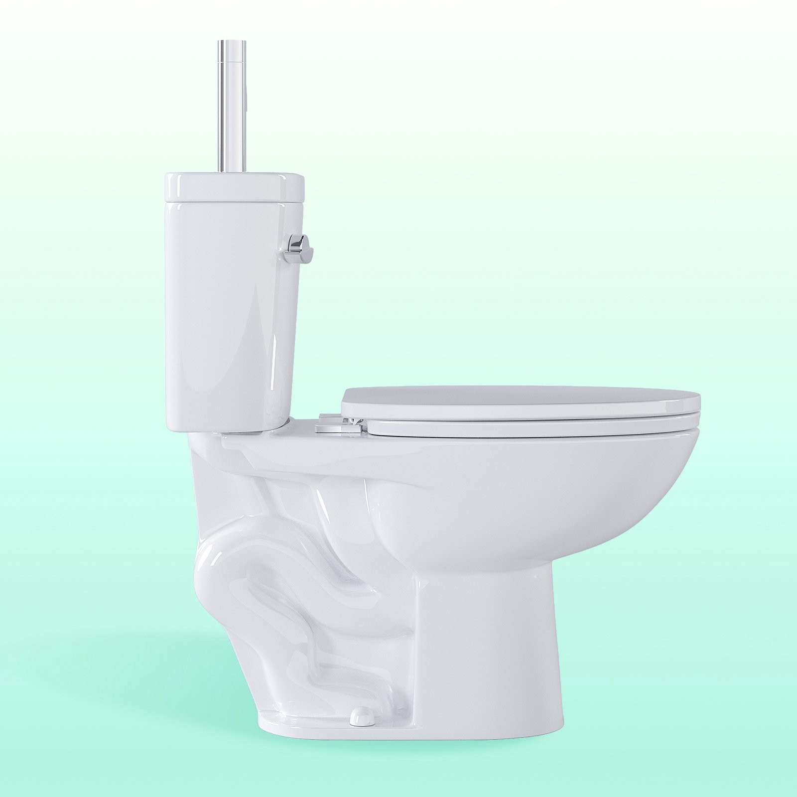 Two Piece Toilet with Sink 2 in 1 Toilet Bowl with Faucet 1.28 GPF Single Flush