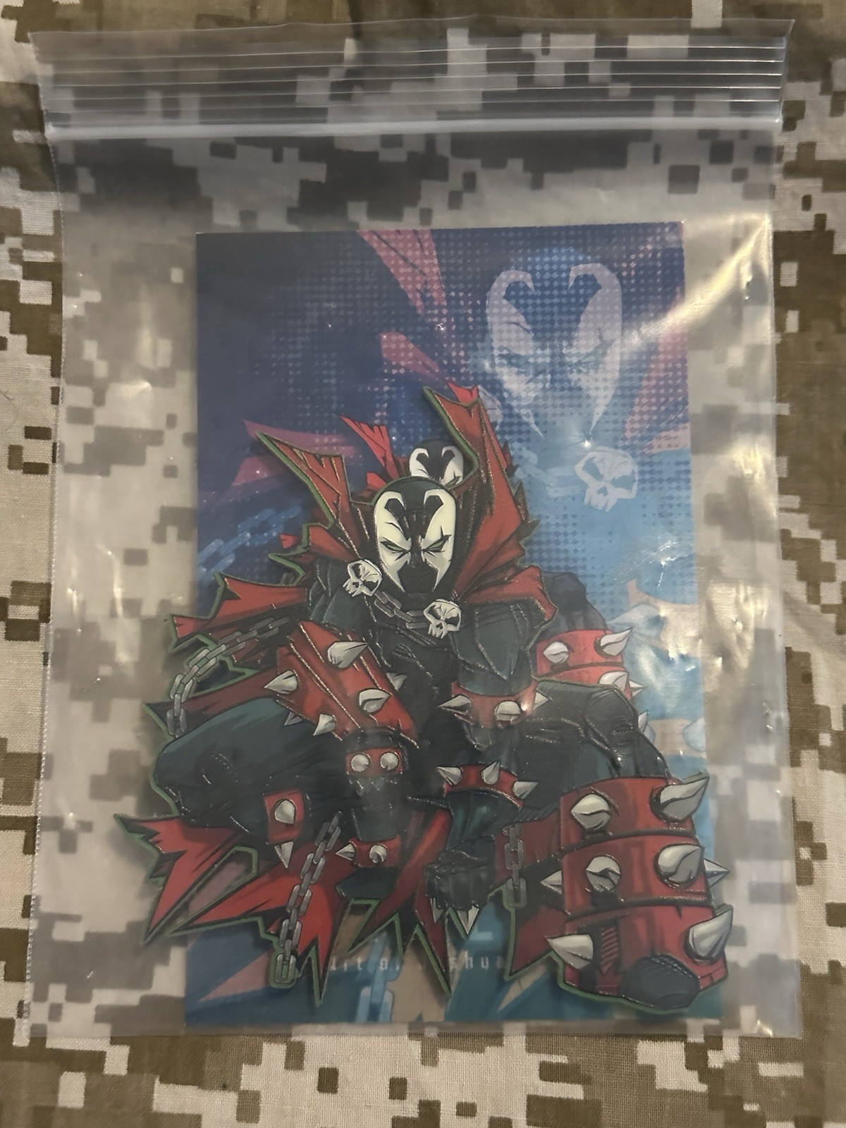 The grumpy Pencil Spawn Acrylic GITD Patch