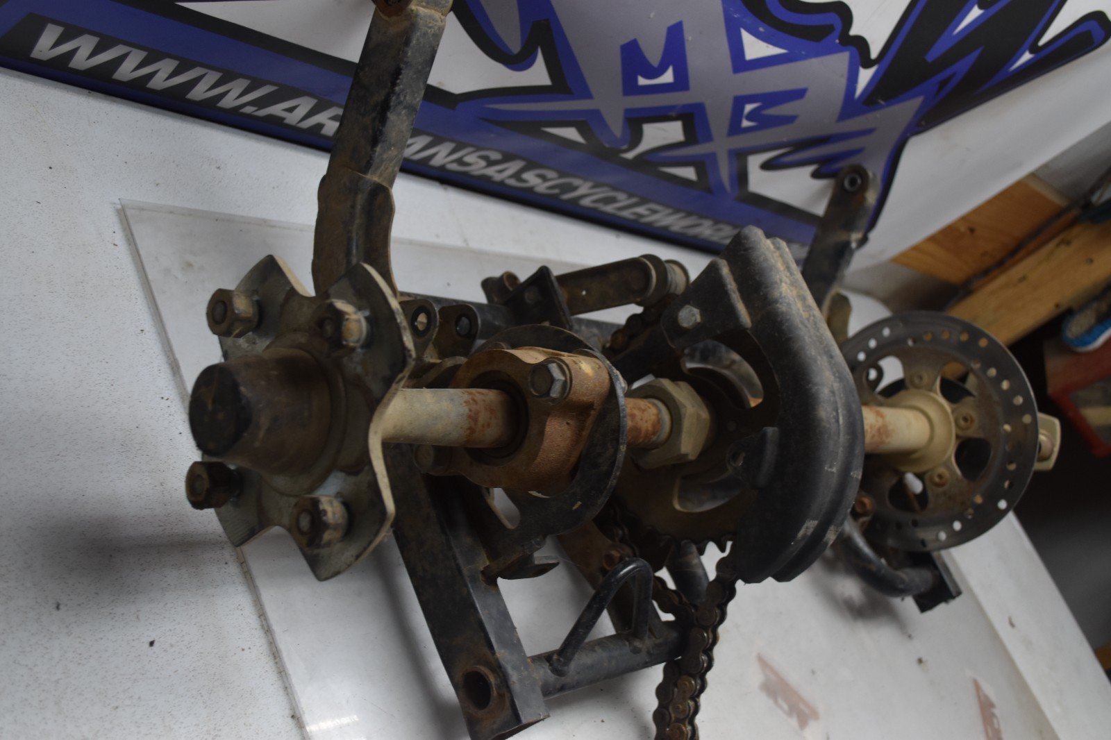 Q1-6 Full Rear End Axle Swing arm 2012 Polaris RZR 170 RZR170 UTV Free Us Ship