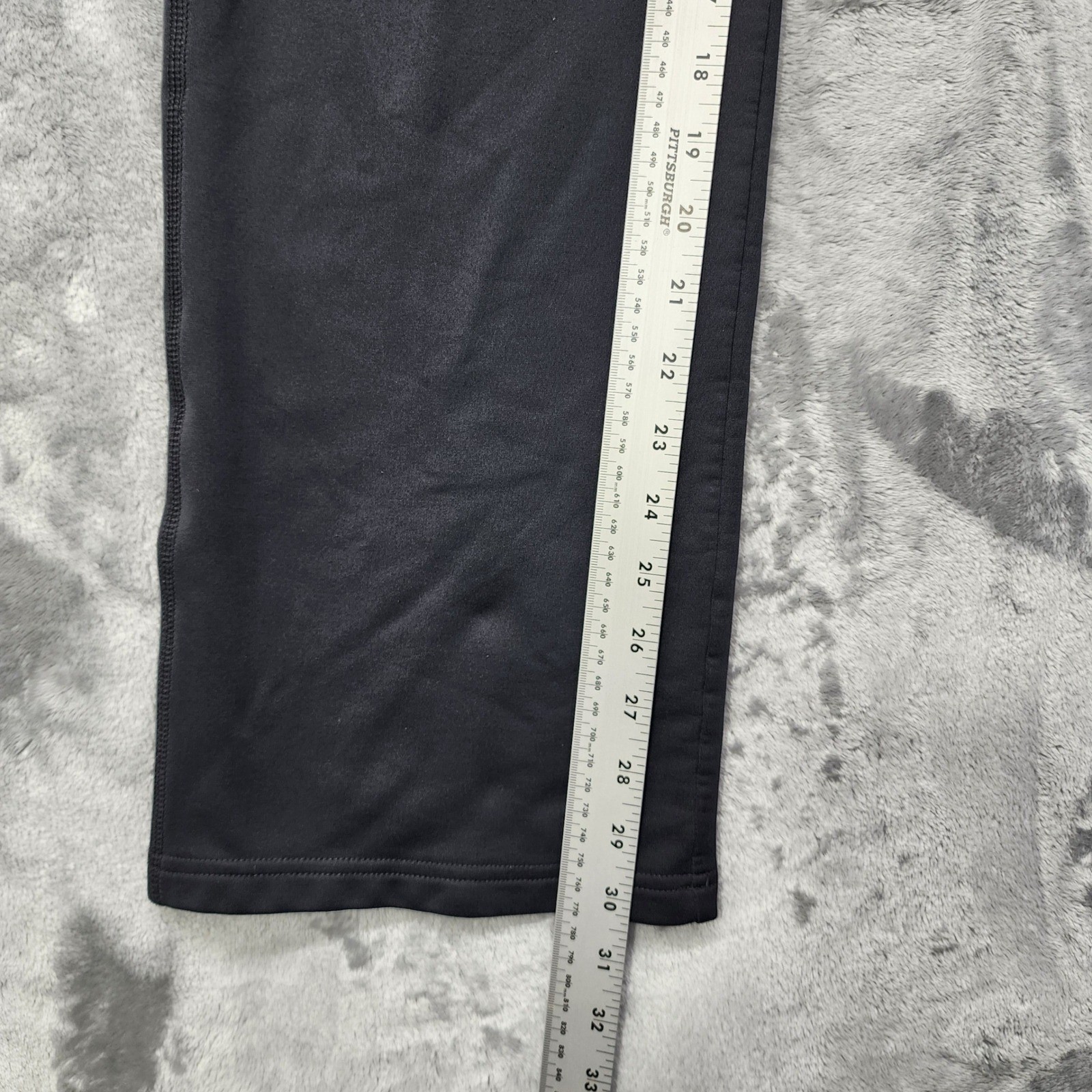 Nike Pants Womens L Black Dri-Fit Straight Leg Yoga Lined Workout Athletic Gym