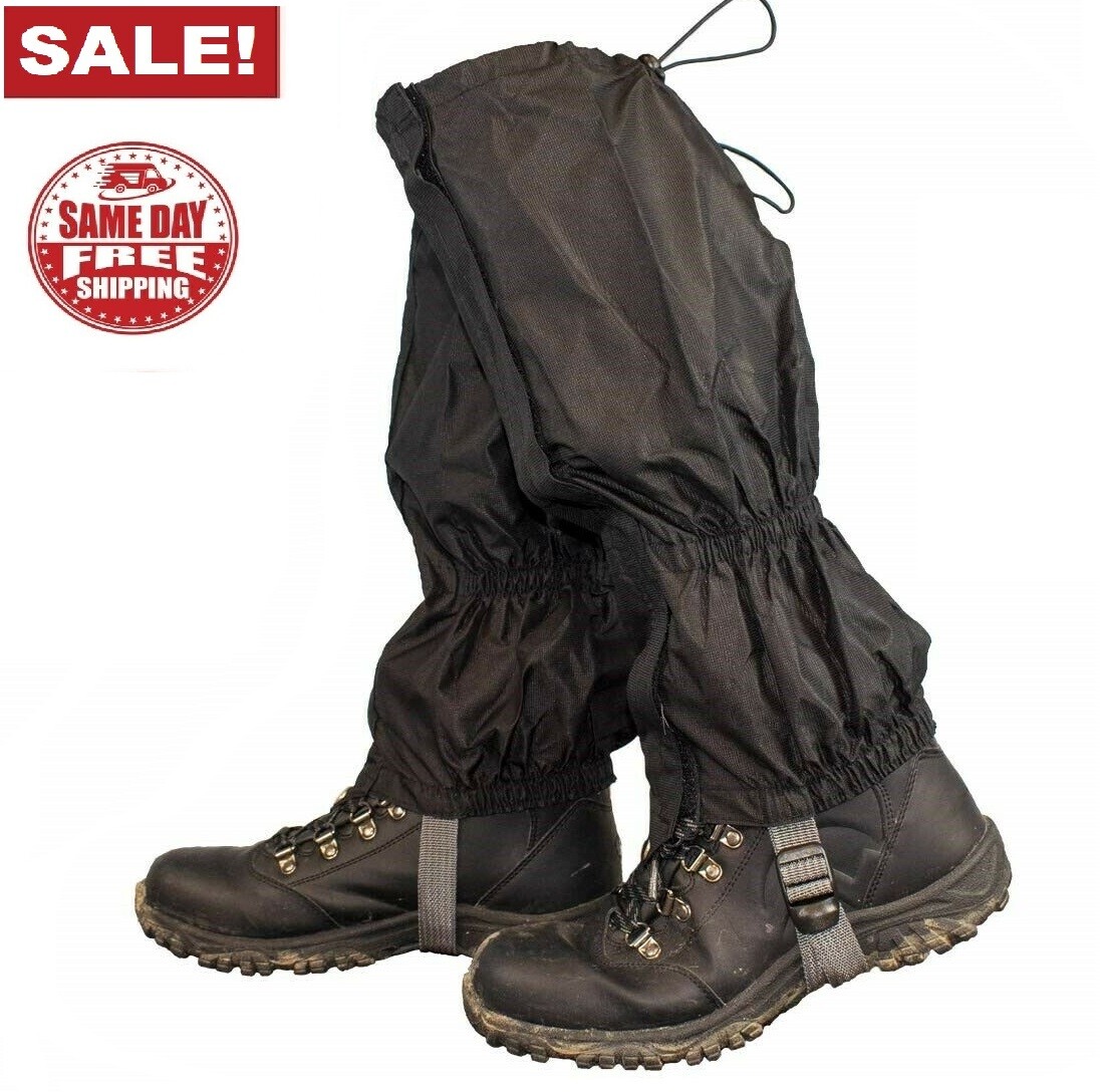 Outdoor Hiking Boots Cover Gaiters Waterproof Leg Protection Snake Snow Legging