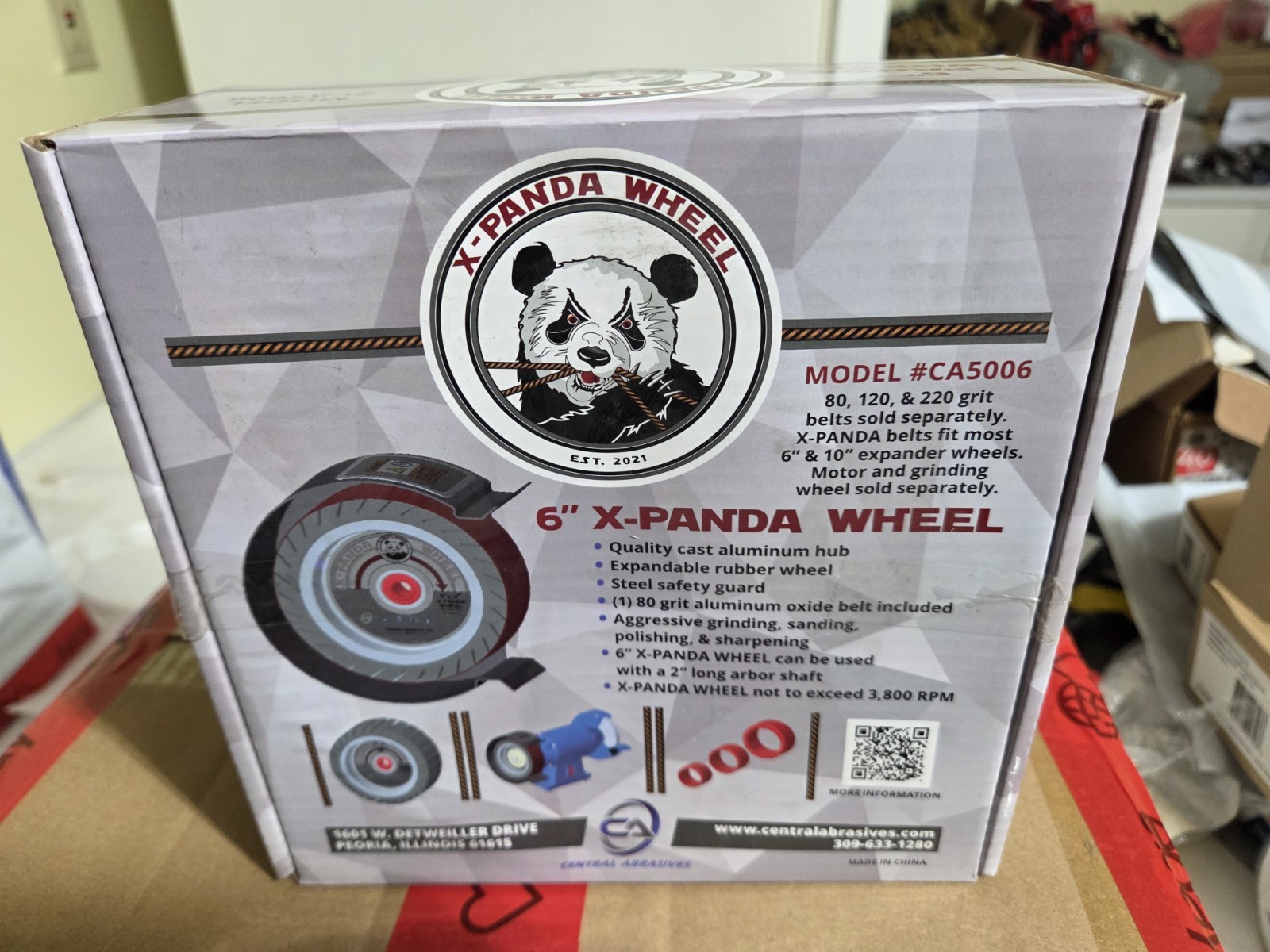6" Expander Wheel w/Safety Guard by X-PANDA - Aluminum Hub - Free Shipping - NEW
