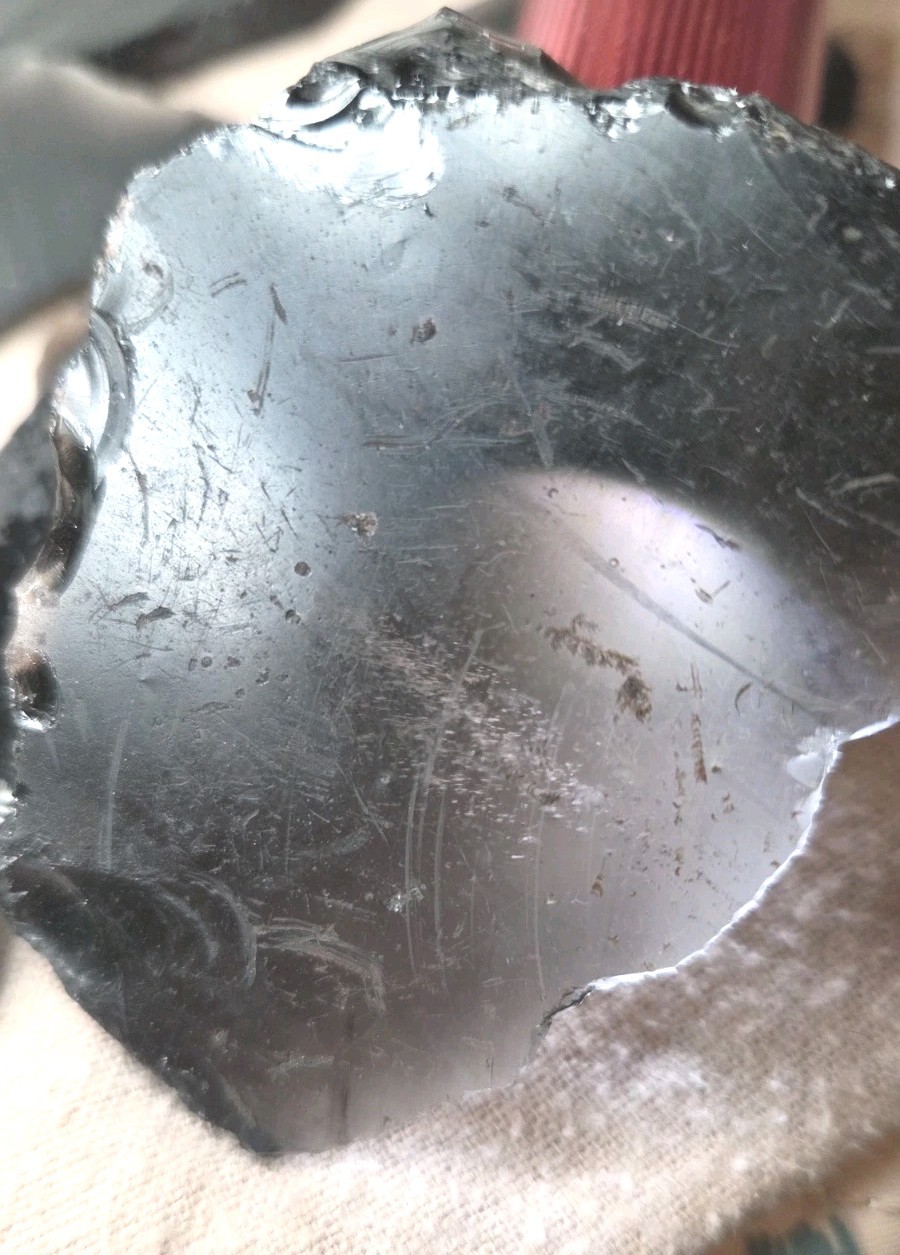 Obsidian Slabs For Knapping Tumbling Unknown Area And Kind 1 LB Free Shipping!