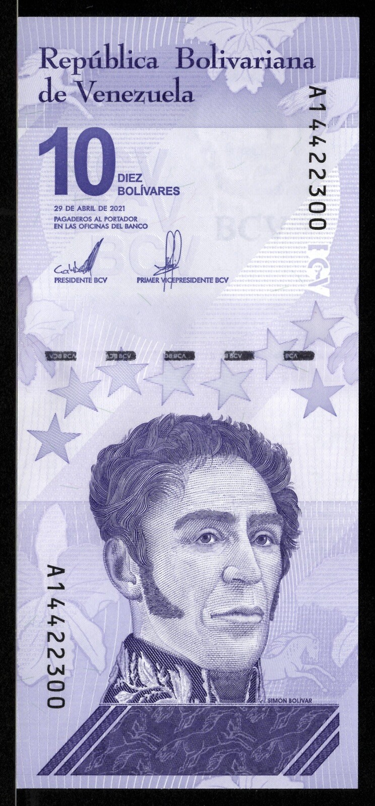 VENEZUELA 10 DIGITALES 2021 qty 5 UNC 10 million bolivar soberano New USA