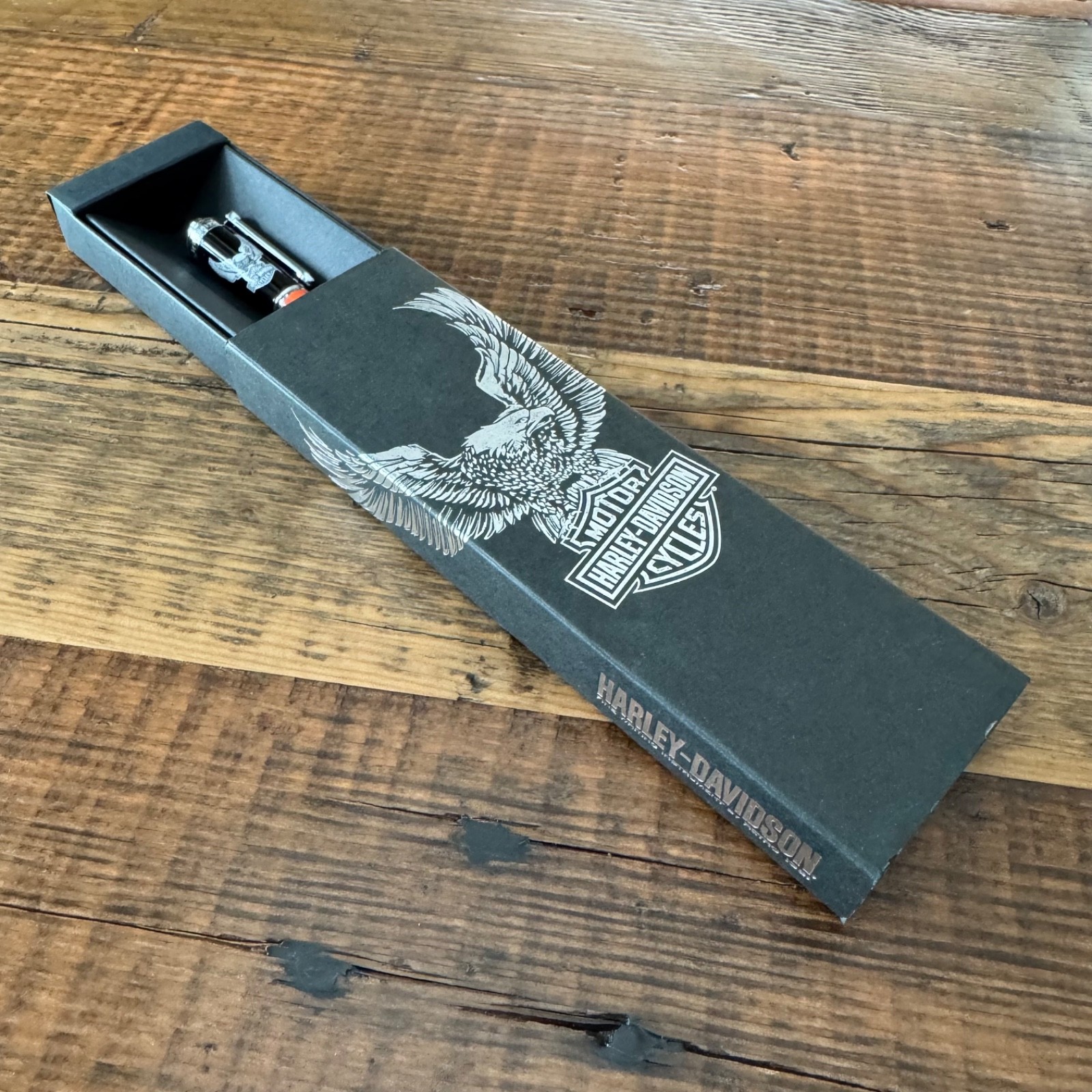 Retro 51 Harley Davidson Orange/Black Eagle Ballpoint Pen (HDBP-1750)