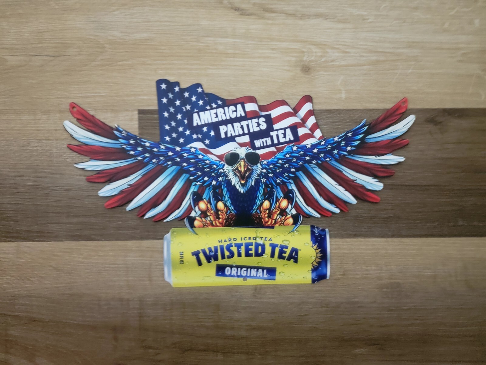 TWISTED TEA hard iced American Eagle Metal SIGN Mancave Garage Bar Pub decor