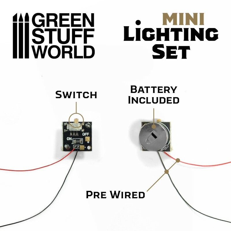 Mini lighting Set With switch and CR927 Battery- Warhammer 40K Scenery Landscape