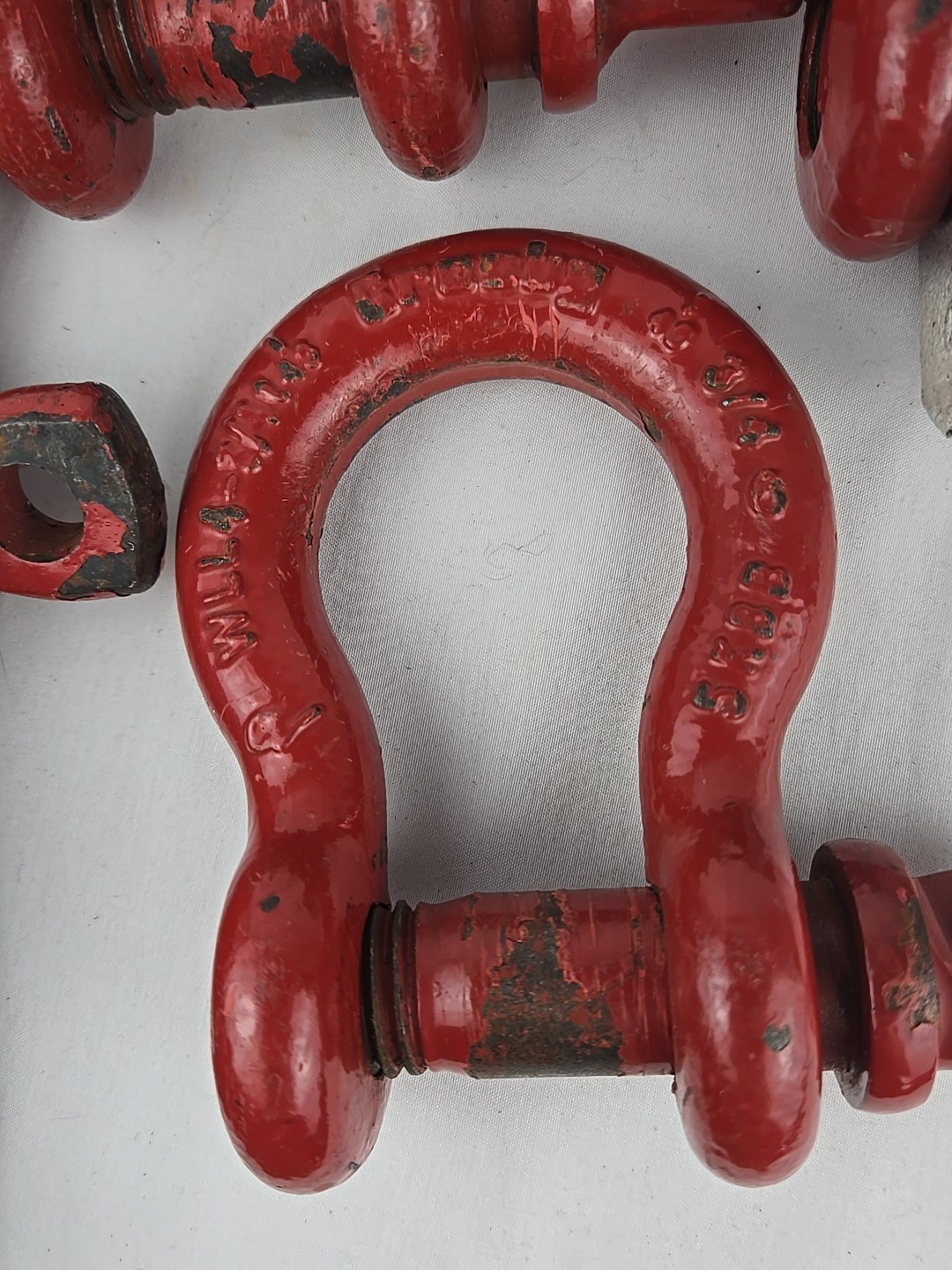 Lot Of 4 Crosby 3/4" 4-3/4 Ton WLL Red Screw Pin Anchor Shackle