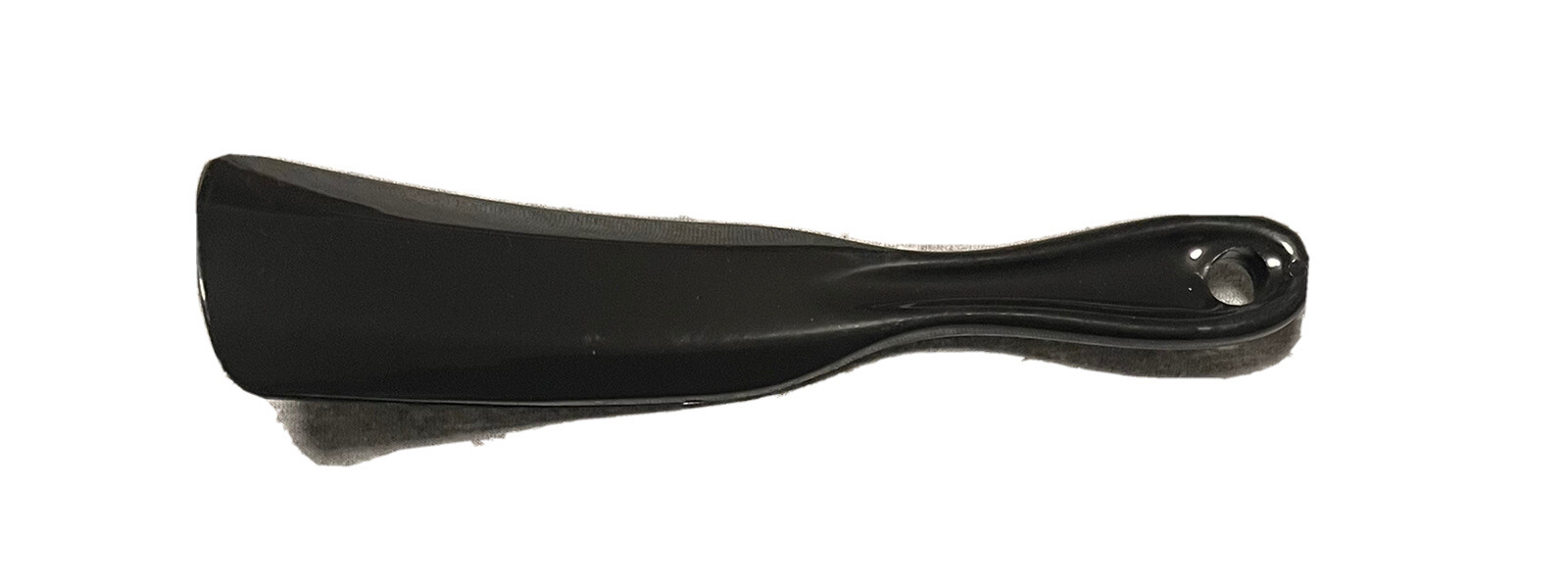 GUCCI Shoe Horn 7" Designer Logo - Black Heavy Plastic NEW In Wrapper