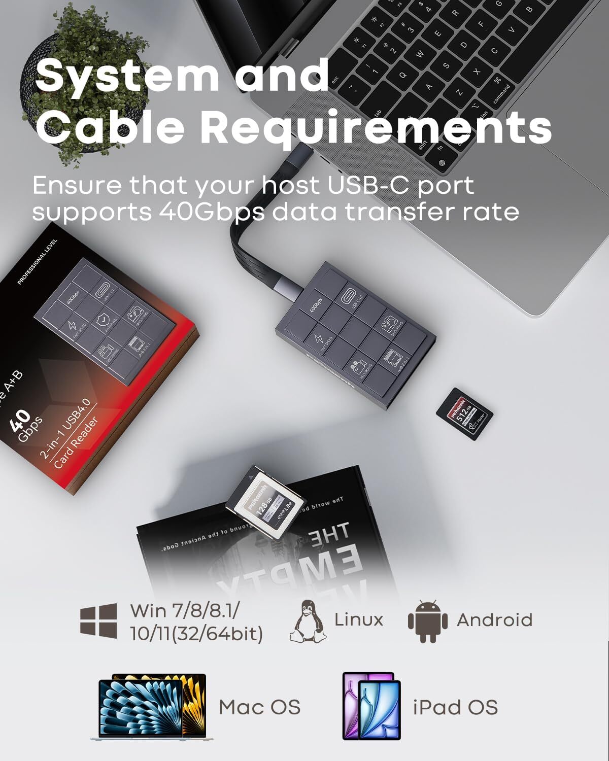 PERGEAR Card Reader for Pergear Master 4.0 CFexpress Type A/B Memory Card