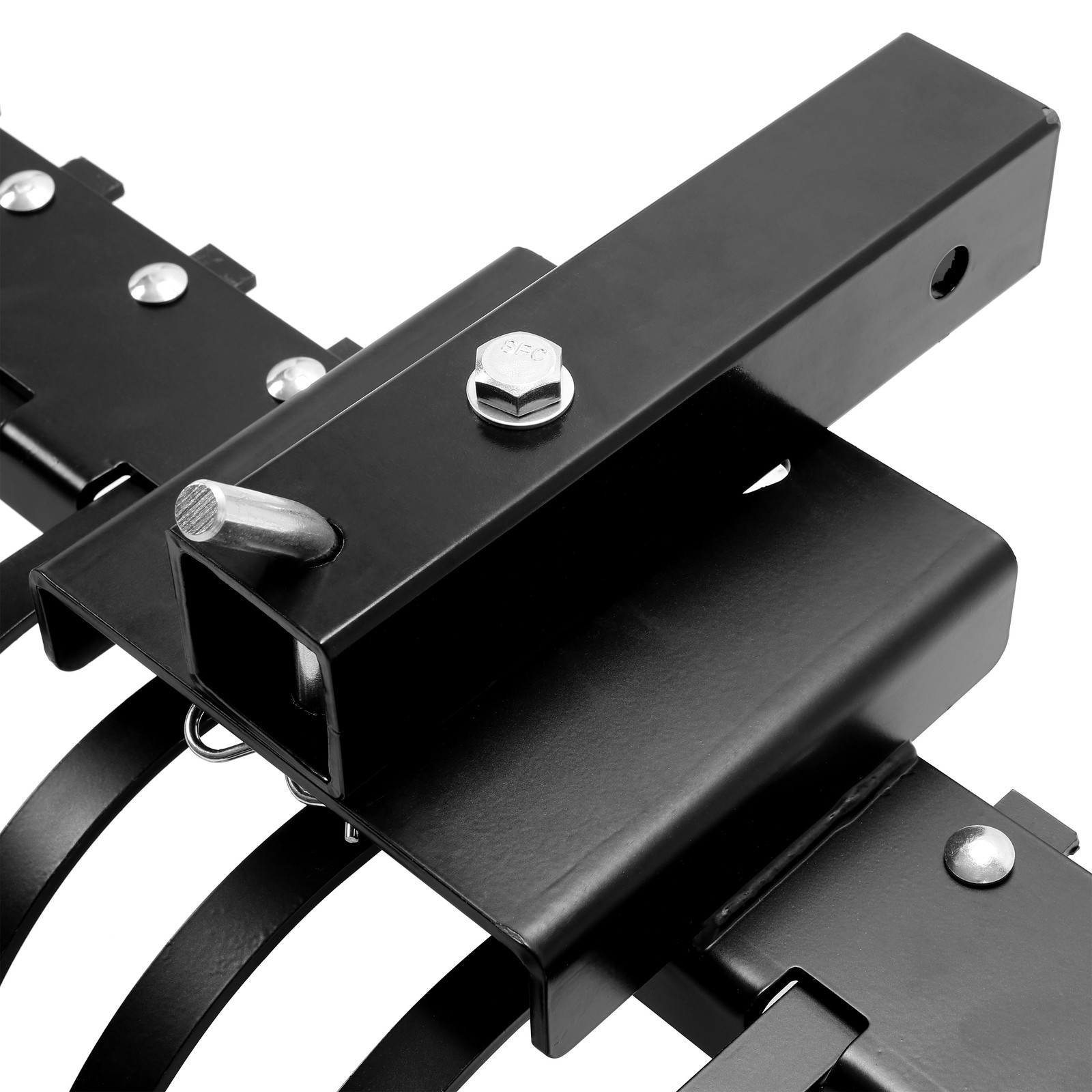 Adjustable 3 Point Landscape Rake + 1 Point Hitch Lift for Tractor Soil Lawn ATV