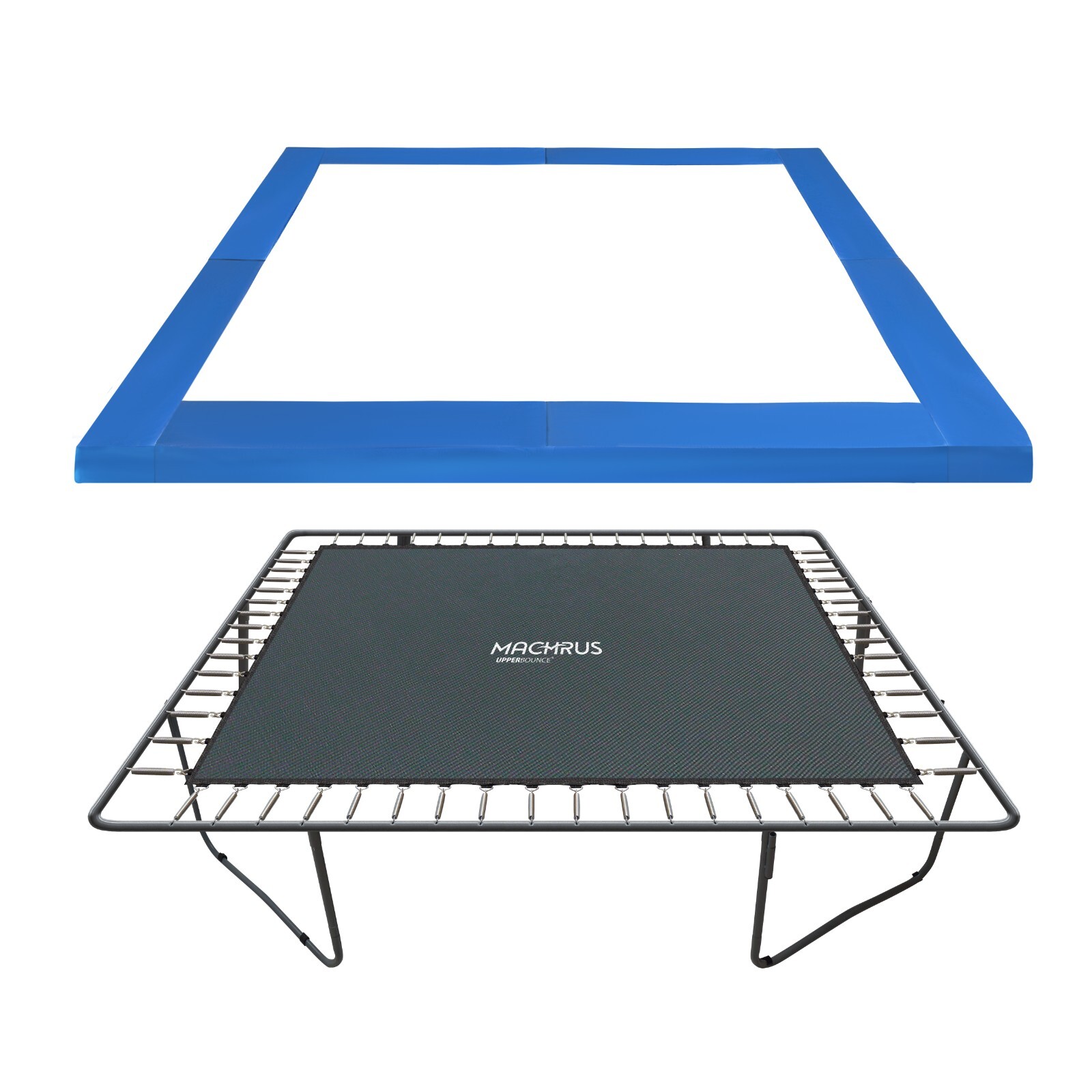 Square Trampoline Replacement Parts: Jumping Mat, Safety Net - Pad, Spring Cover