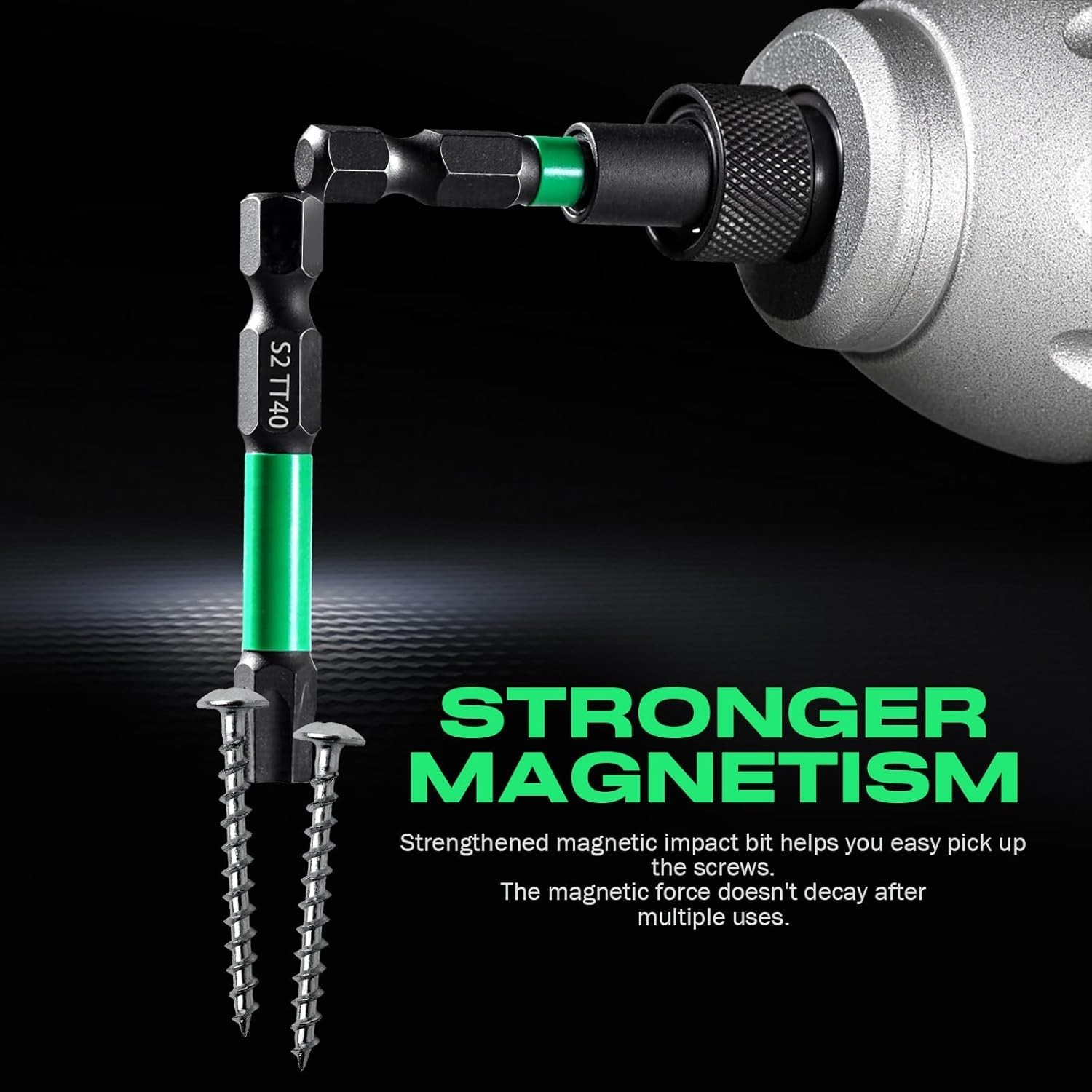 27PCS Impact Torx Bit Set (TT7-TT40), S2 Steel Security with Tamper Proof & Magn