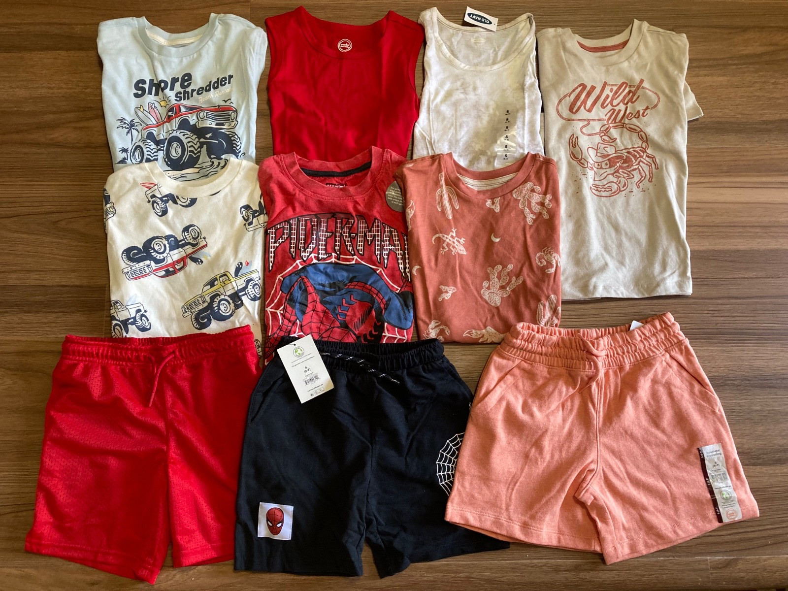 Boys Summer Clothing Lot size 6-7 Shorts & Tops All NEW