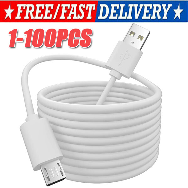 3/6ft Micro USB Fast Charging Cable Cord For Samsung Android Phone Charger LOT