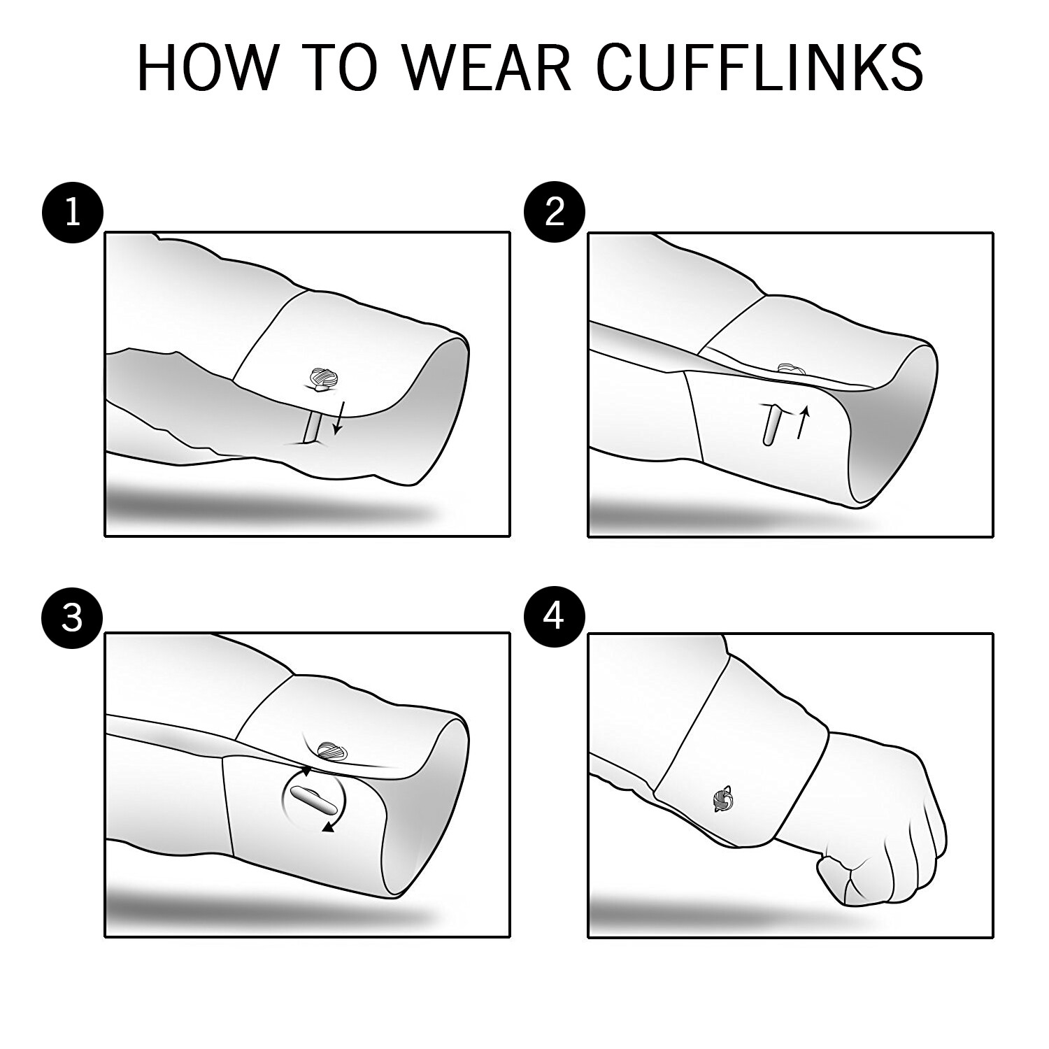 Carbon Fiber Steel Metal Curve Men's Wedding Shirt Copper Cufflinks Wedding