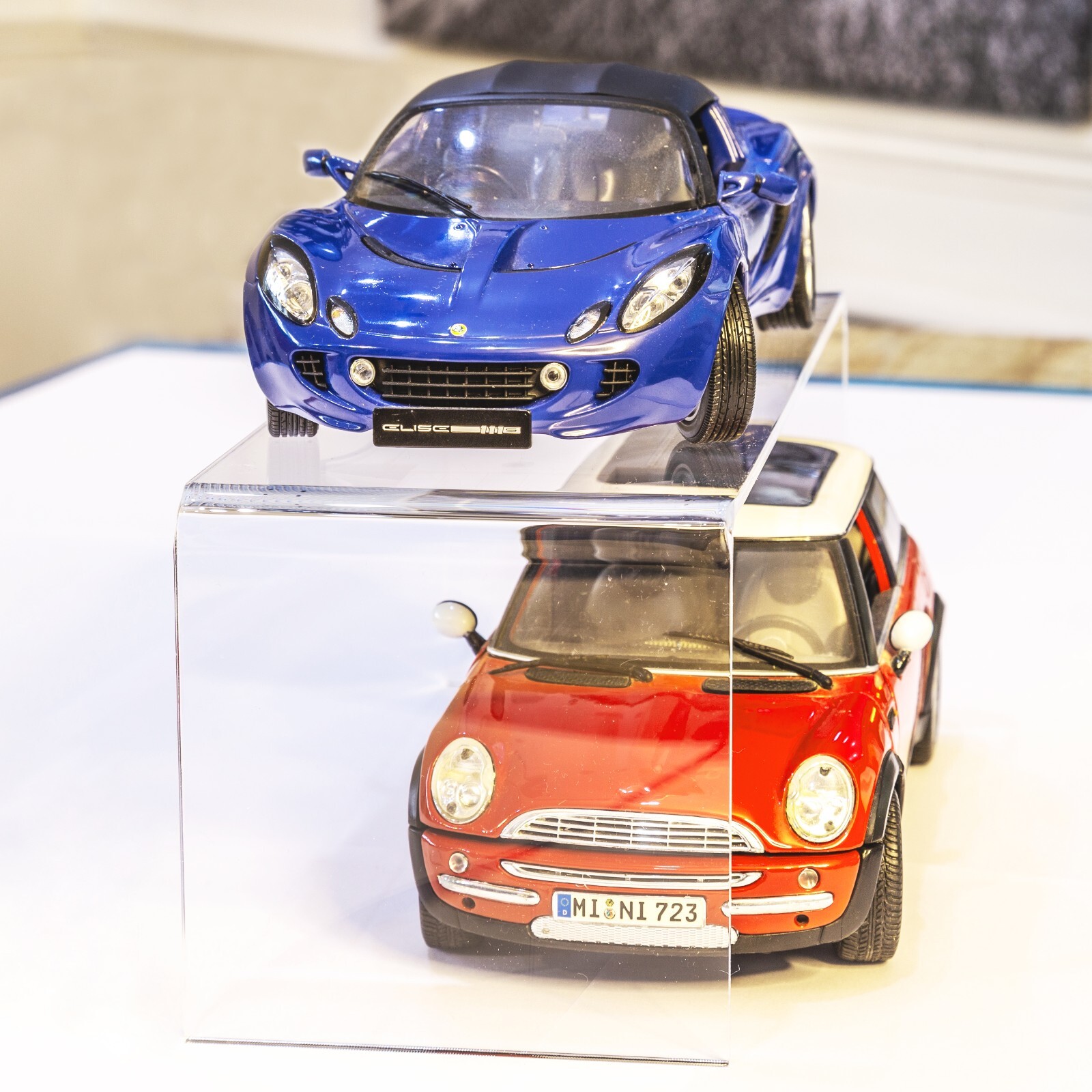 Acrylic Display Shelves Risers Plinths Stands for Collectables Items-Hoverstand