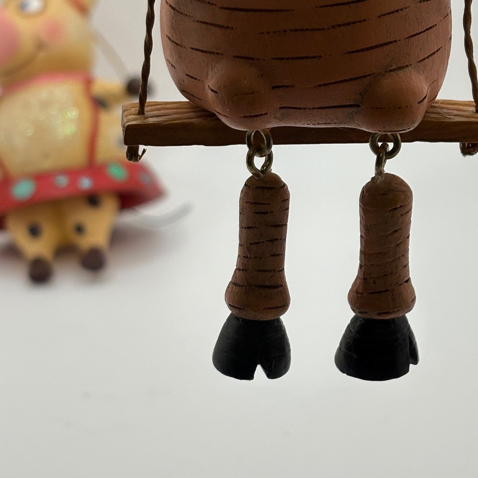 Charming Pig Ornaments Set of 2 Whimsical Holiday Decorations