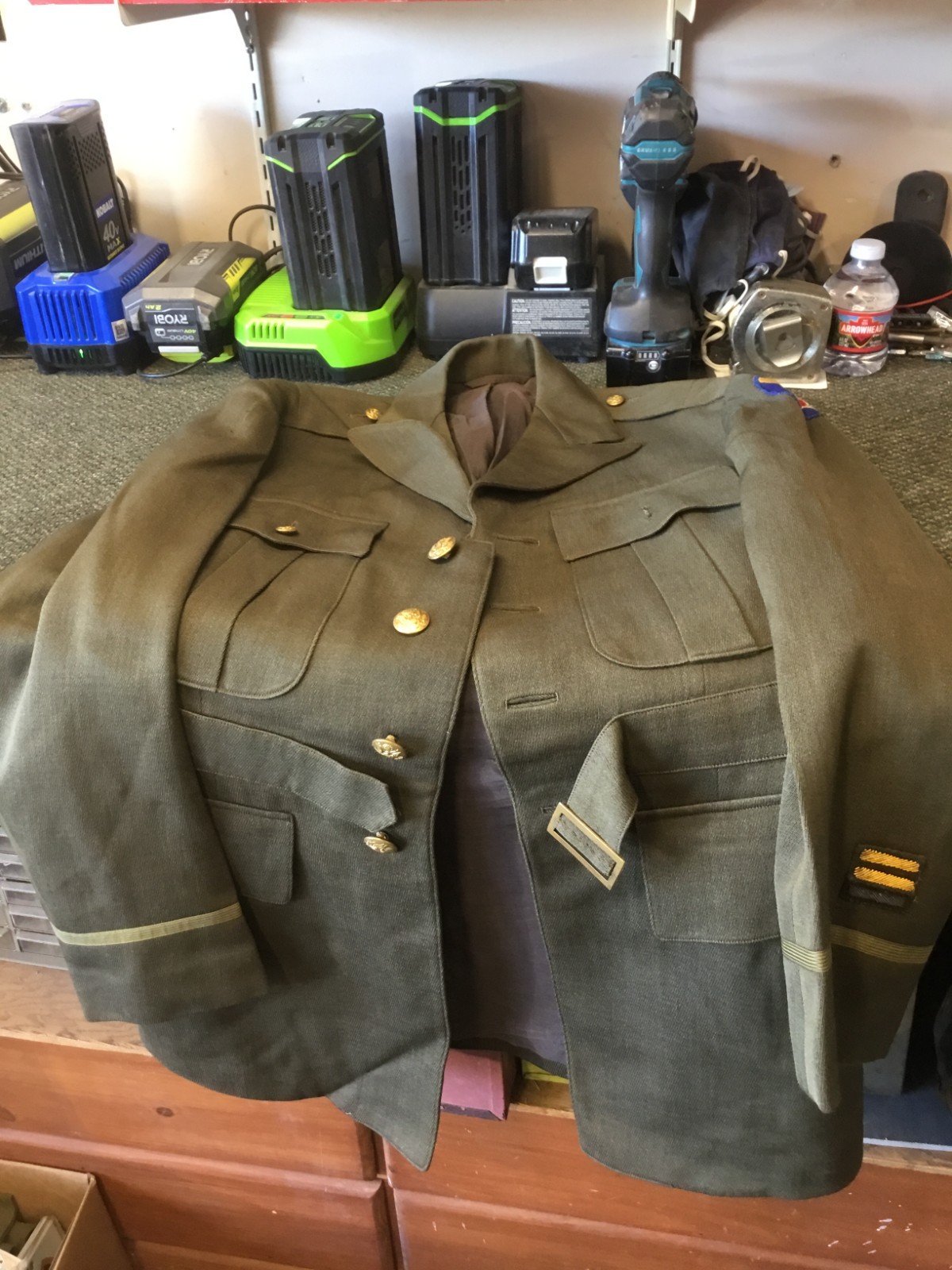 USAC 1941 OFFICER UNIFORM, GABARDINE, LARGE
