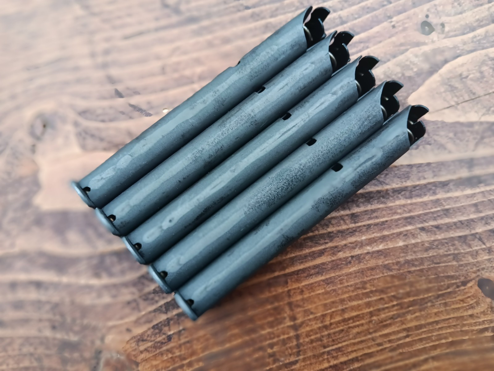 5 Original Colt 1911 45acp Parkerized- Wartime Finish - Magazines