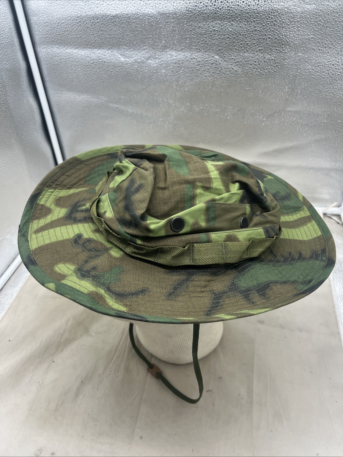 Vietnam War US Erdl Camo Boonie Hat Size 6 7/8 1968 Dated (FF241