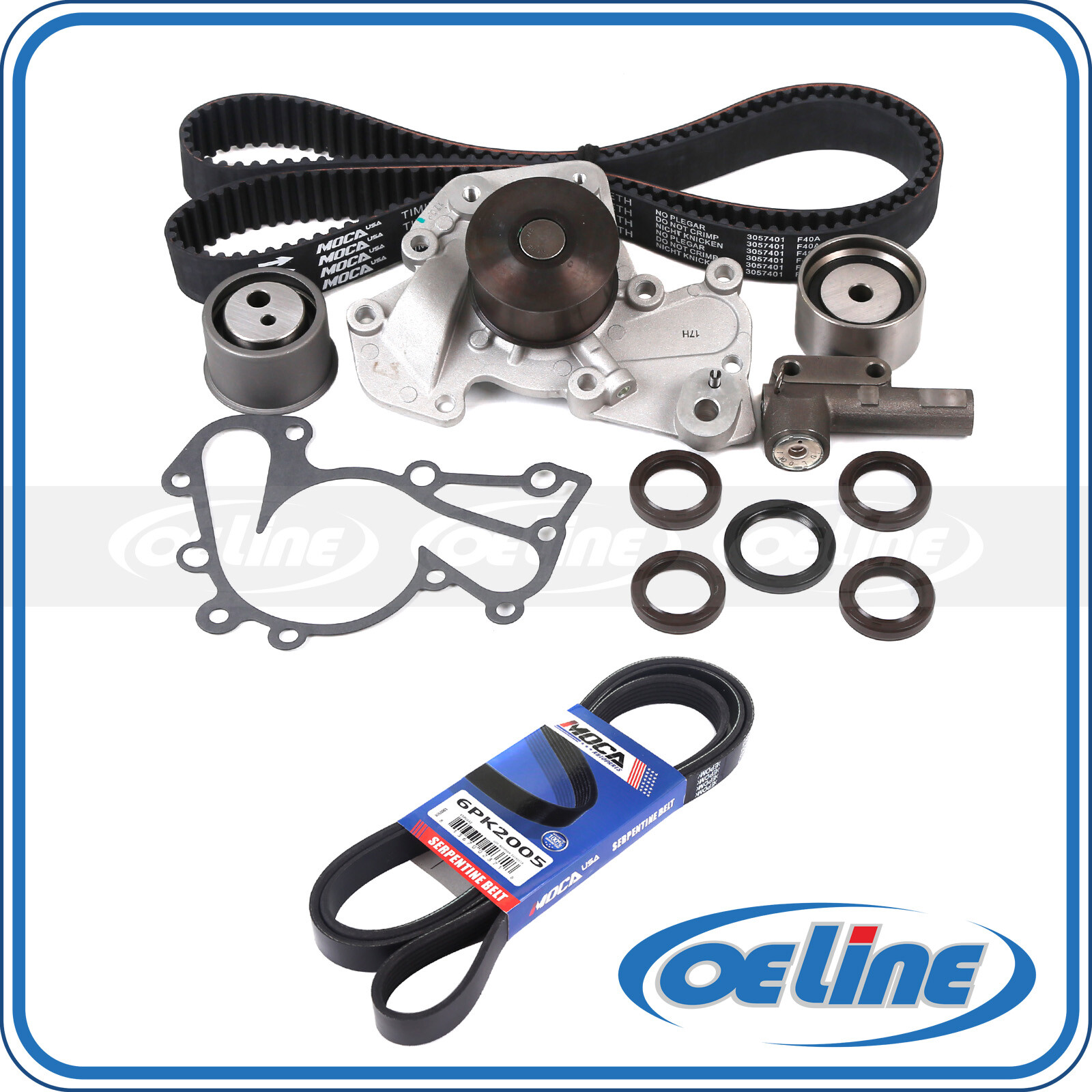 For 99-09 Hyundai Kia Timing Belt Water Pump Hydraulic Tensioner Serpentine Belt