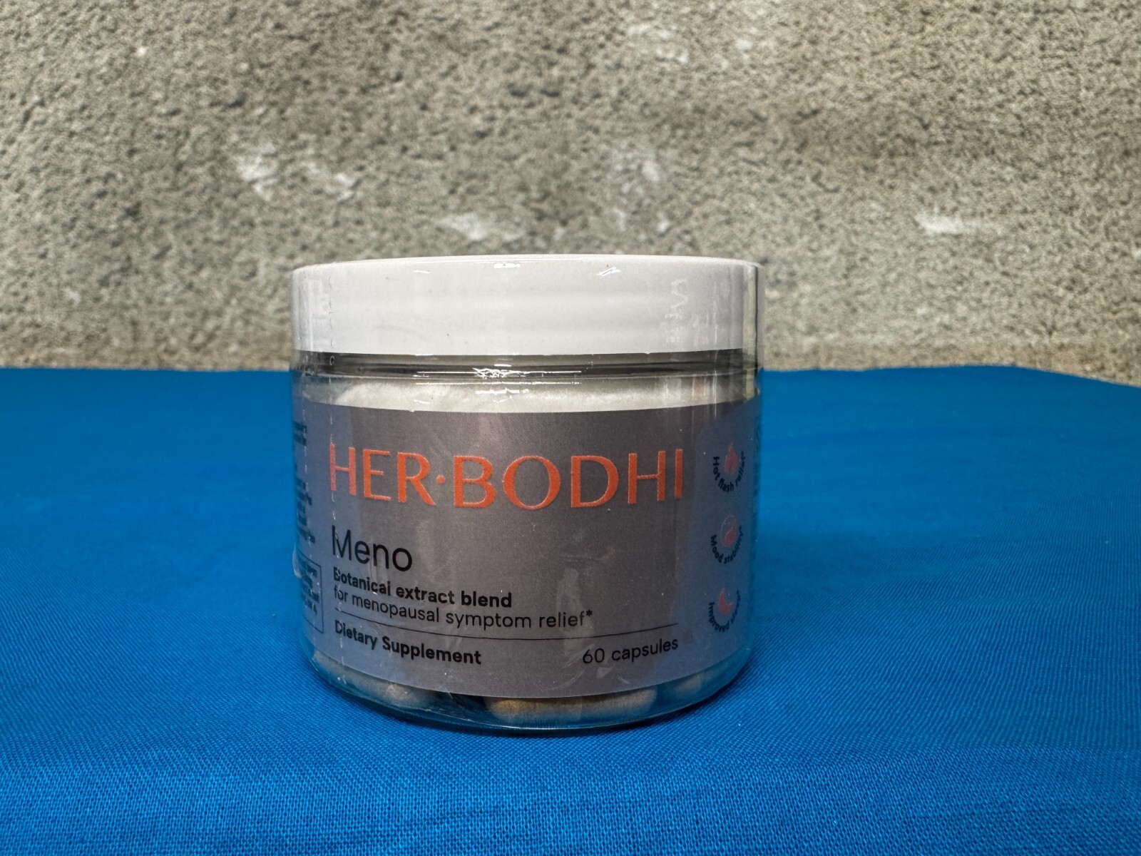 Her-Bodhi Meno Menopausal Symptom Relief 60 Ct Exp 11/26 - Free Shipping!