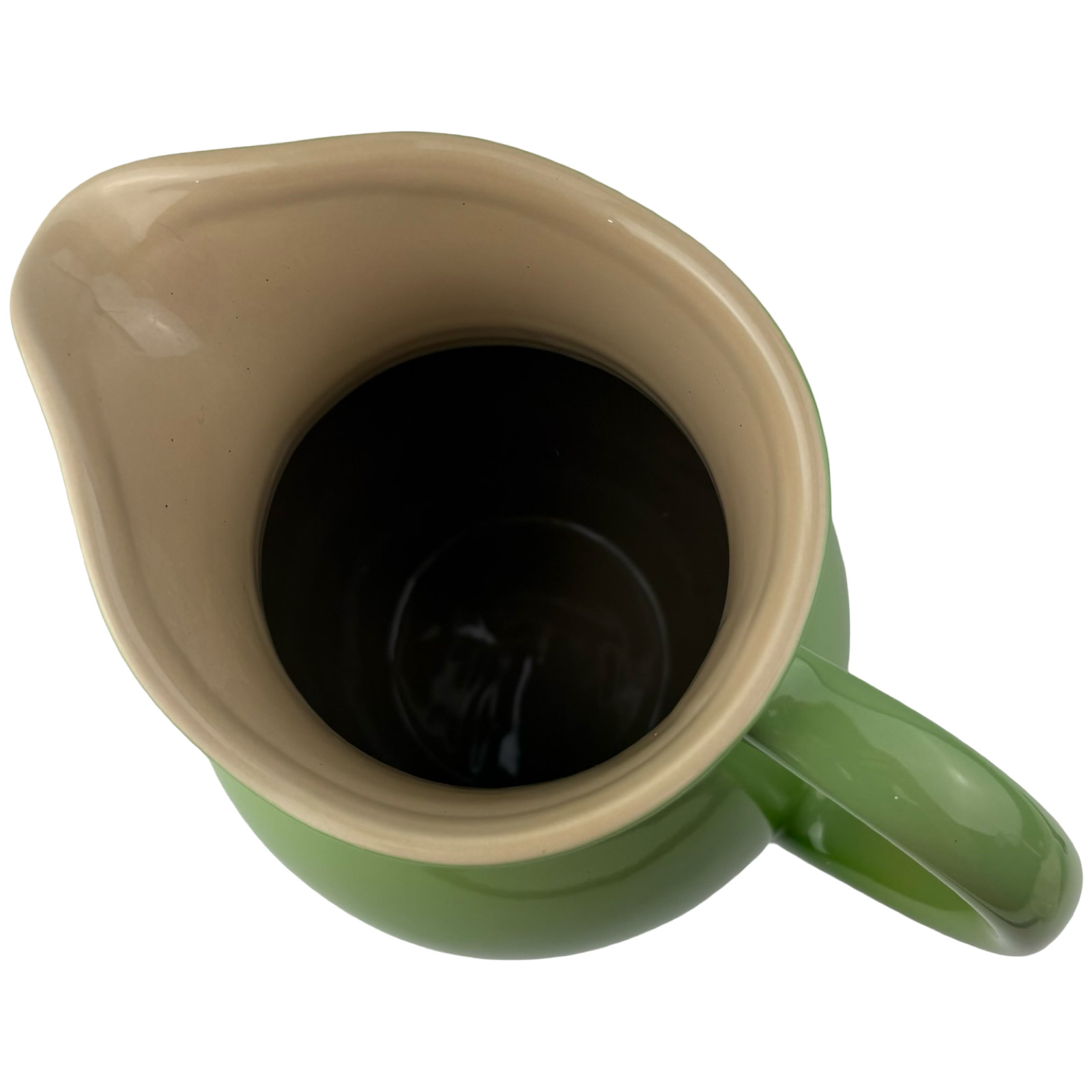 Le Creuset PALM GREEN Beverage Pitcher Jug Large 3 Quart Stoneware 08 49