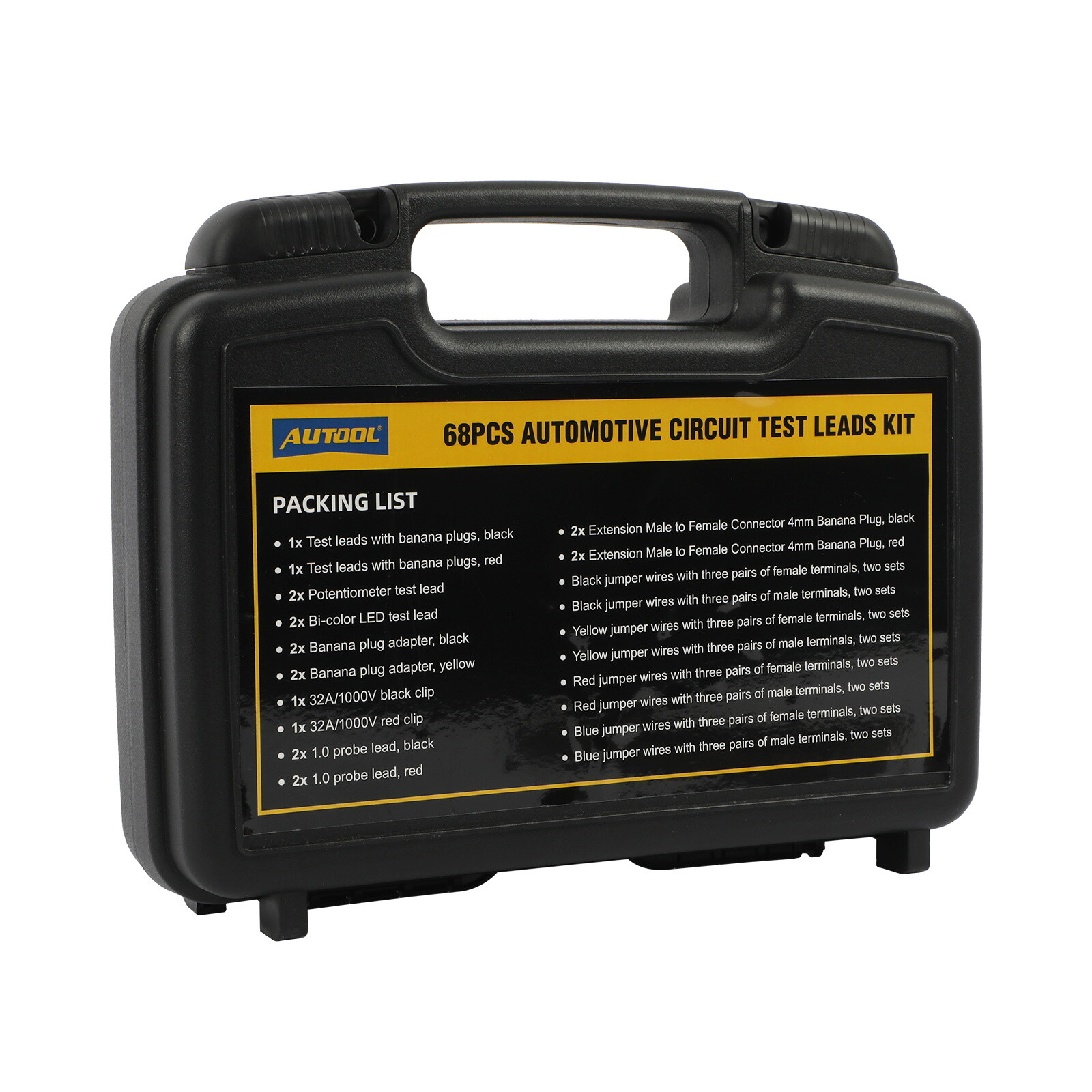 68PCS Multimeter Terminal Test Leads Kit Alligator Clip Auto Circuit Diagnostic