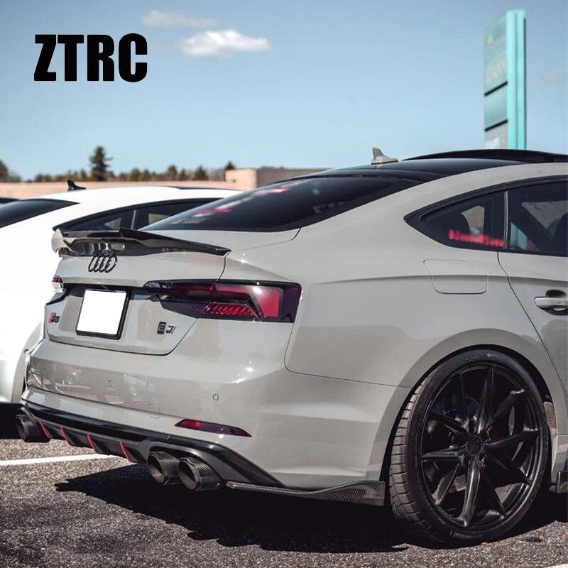 Carbon Fiber Trunk Wing Spoiler For AUDI A5 S5 RS5 B9 B9.5 Sportback 2017-2024
