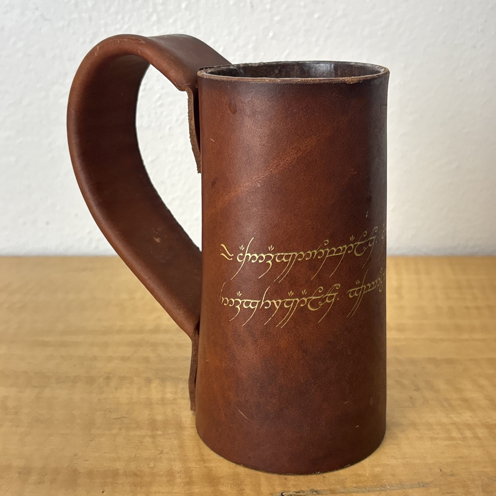 D&U Leather and Wood Medieval Mug Stein LOTR