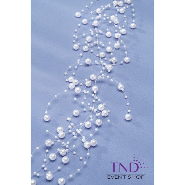 5’ FILAMENT PEARL GARLAND STRAND STRING FLORAL CENTERPIECE WEDDING DECORATION