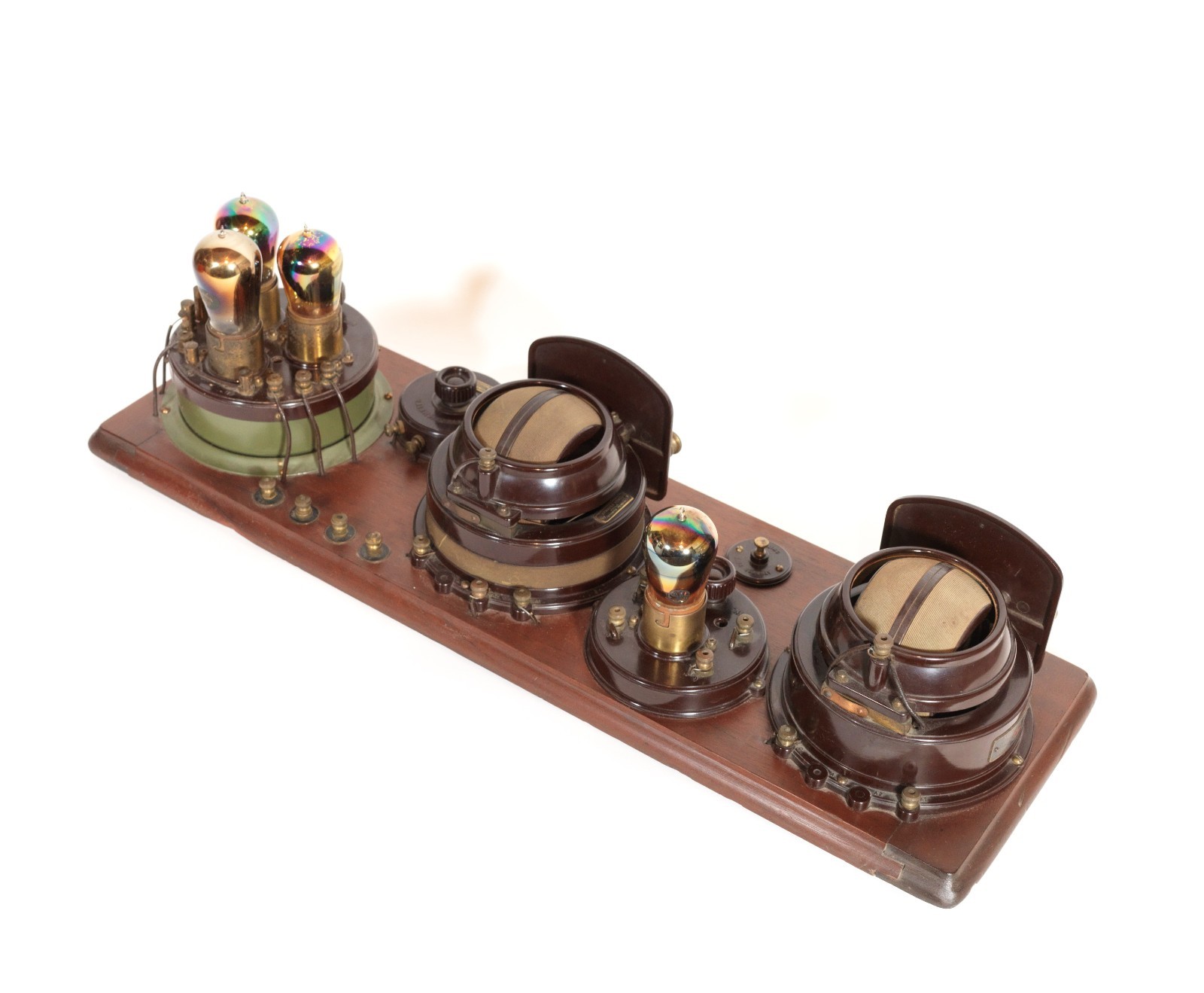 Exceptional 1924 Atwater Kent Model 9 Breadboard Radio w/Rainbow Tubes * Works