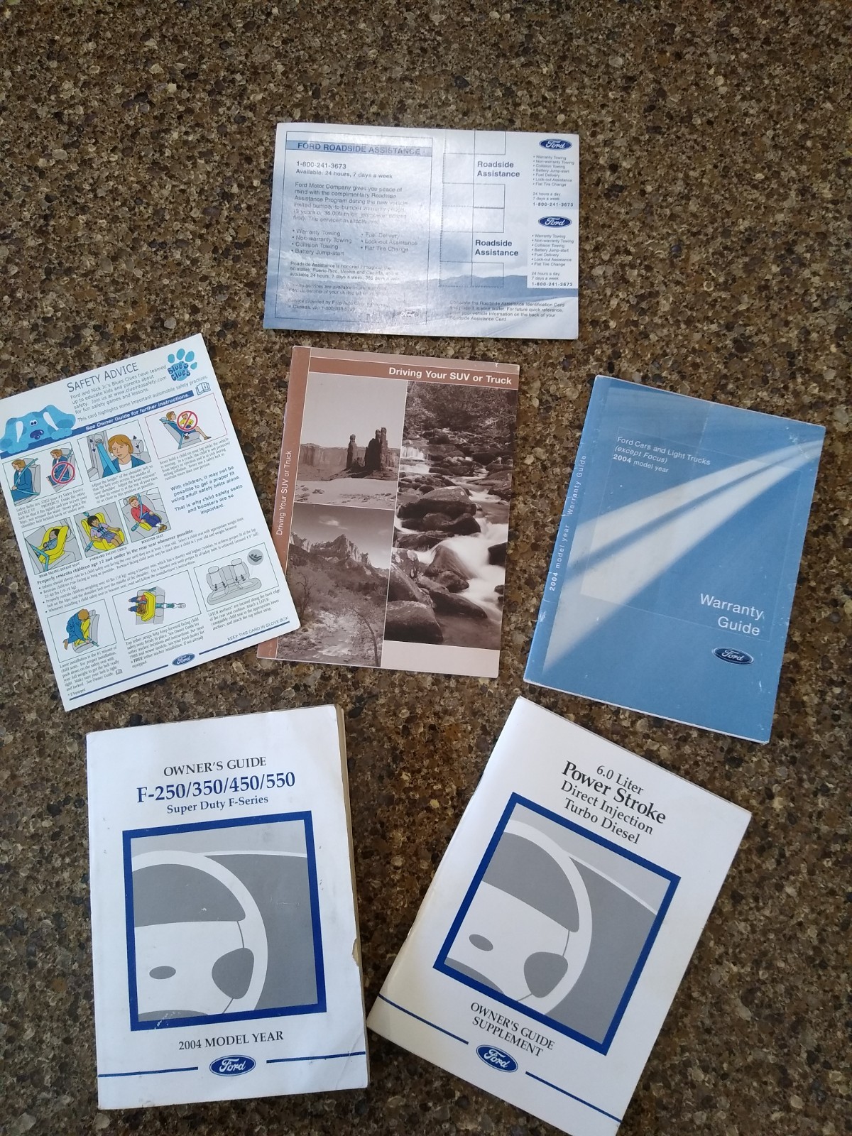 2004 FORD F250 F350 F450 F550 6.0 POWERSTROKE DIESEL OWNERS MANUAL with Extras